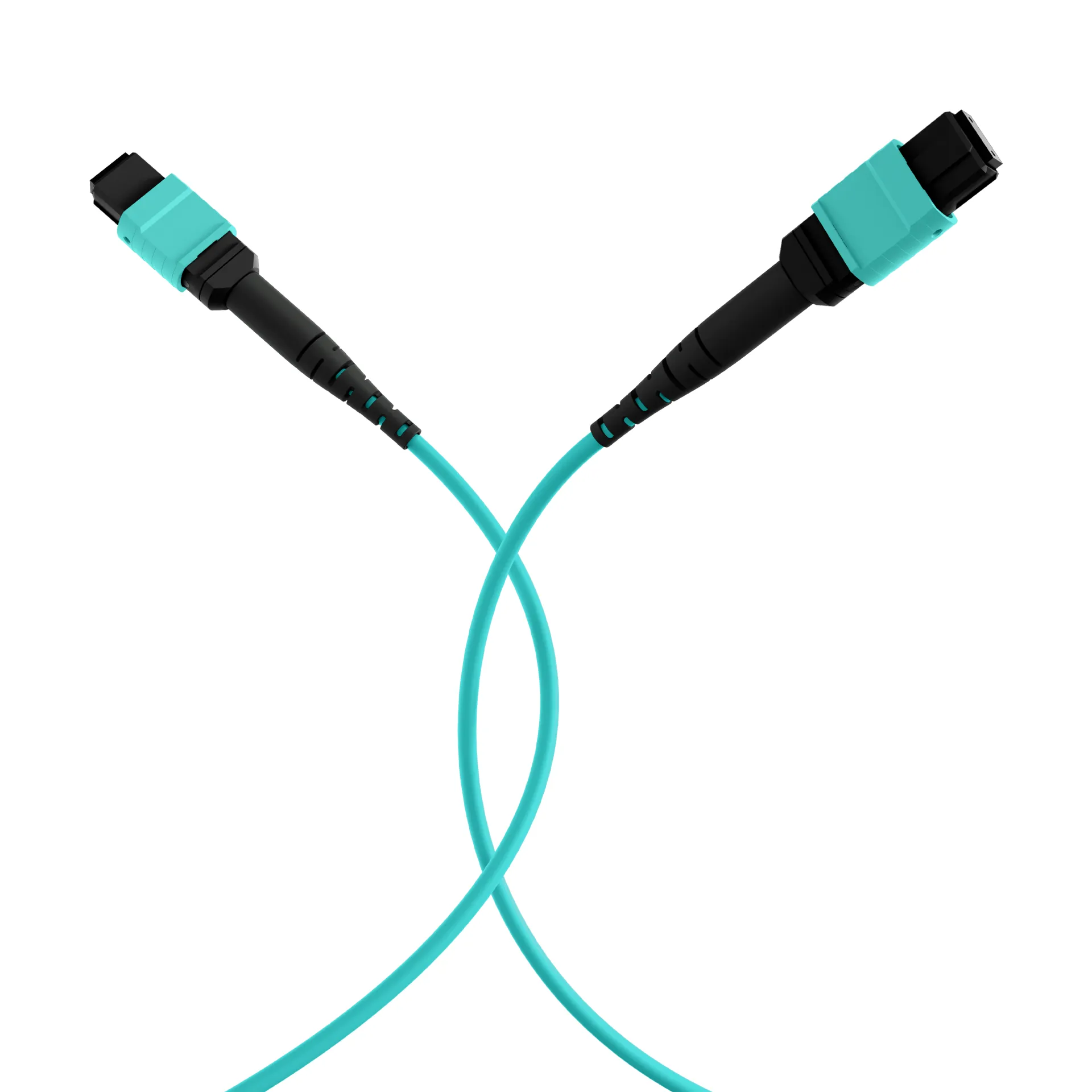 MTP®(F)-MTP®(F) Patchkabel OM3 12 Fasern Typ A LSZH aqua 10m – Bild 4