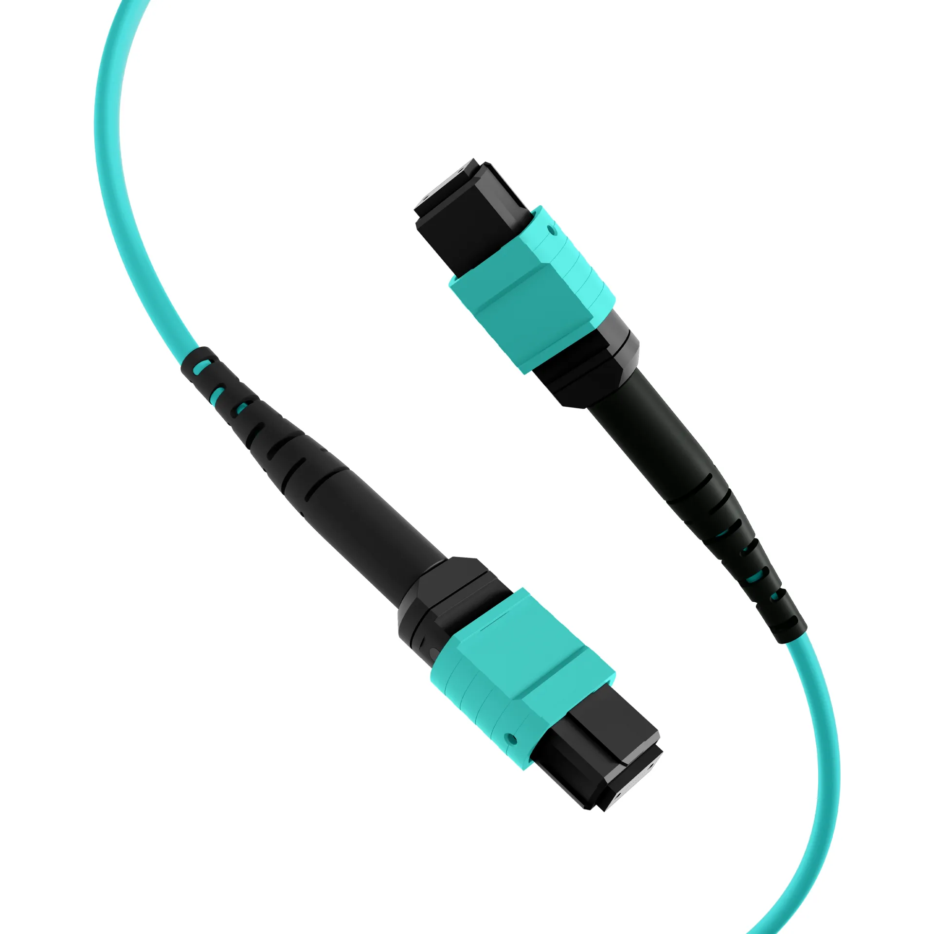 MTP®(F)-MTP®(F) Patchkabel OM3 12 Fasern Typ B LSZH aqua 25m – Bild 2