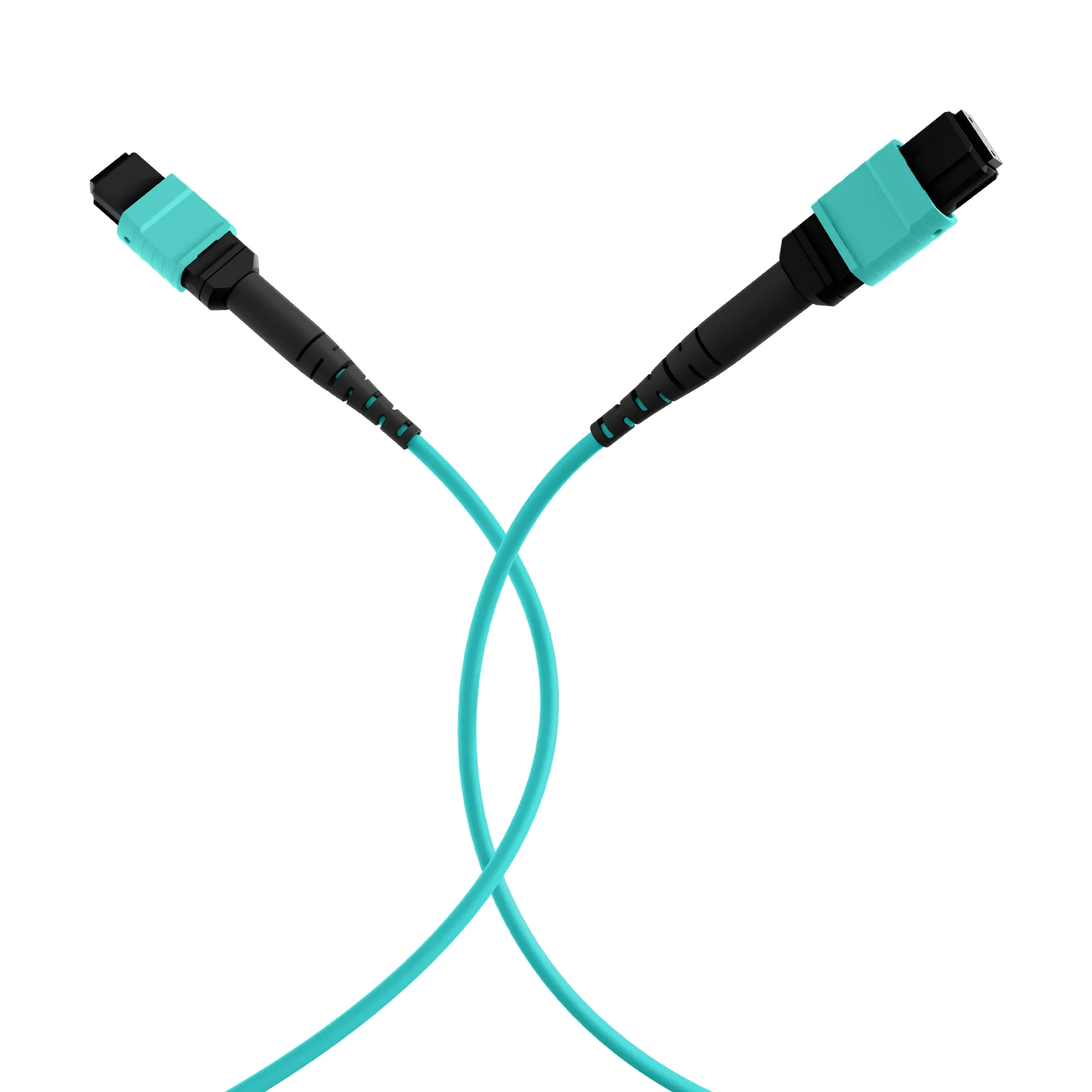 MTP®(F)-MTP®(F) Patchkabel OM3 12 Fasern Typ B LSZH aqua 25m – Bild 4