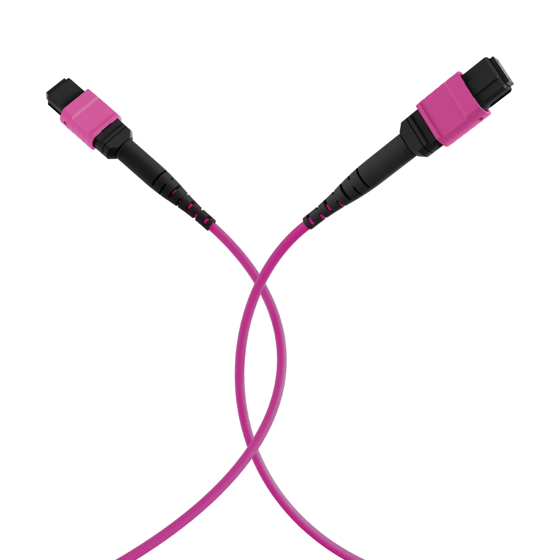 MTP®(F)-MTP®(F) Patchkabel OM4 12 Fasern Typ A LSZH erika-violett 15m – Bild 4