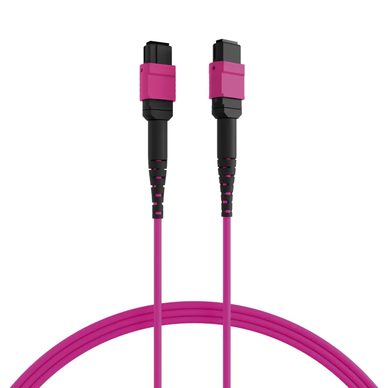 MTP®(F)-MTP®(F) Patchkabel OM4 12 Fasern Typ B LSZH erika-violett 25m