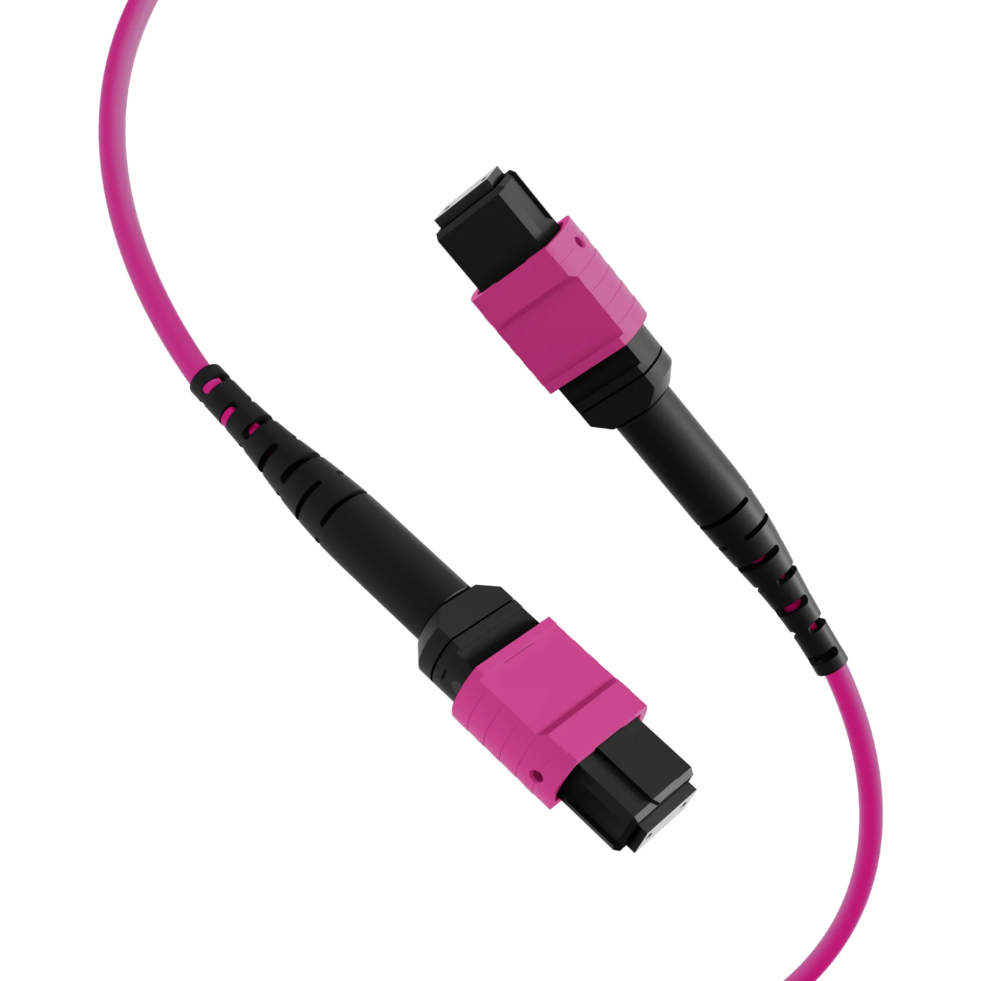 MTP®(F)-MTP®(F) Patchkabel OM4 12 Fasern Typ B LSZH erika-violett 25m – Bild 2
