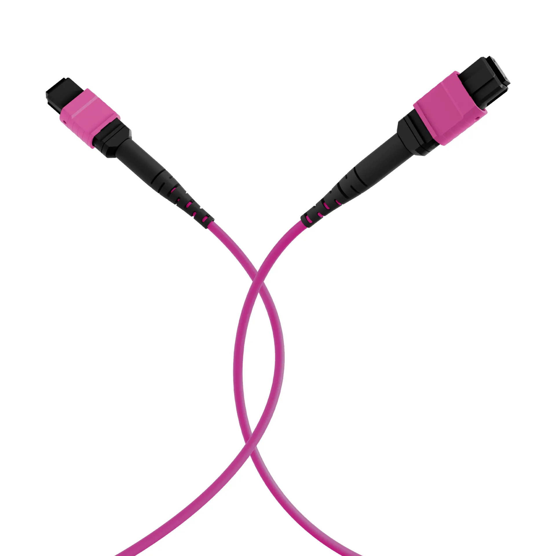 MTP®(F)-MTP®(F) Patchkabel OM4 12 Fasern Typ B LSZH erika-violett 25m – Bild 4
