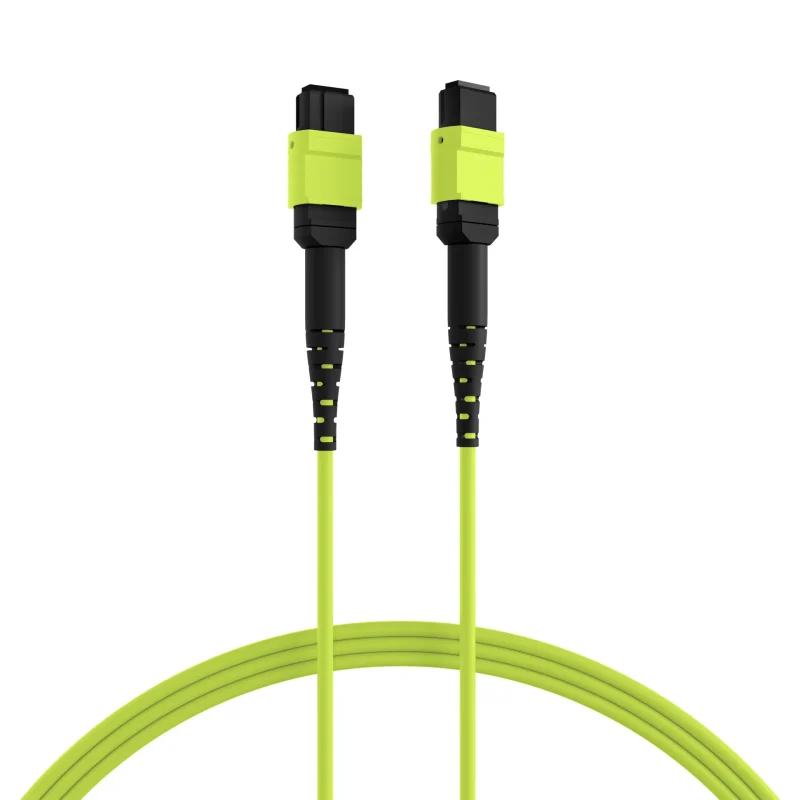 MTP®(F)-MTP®(F) Patchkabel OM5 12 Fasern Typ B LSZH limettengrün 20m