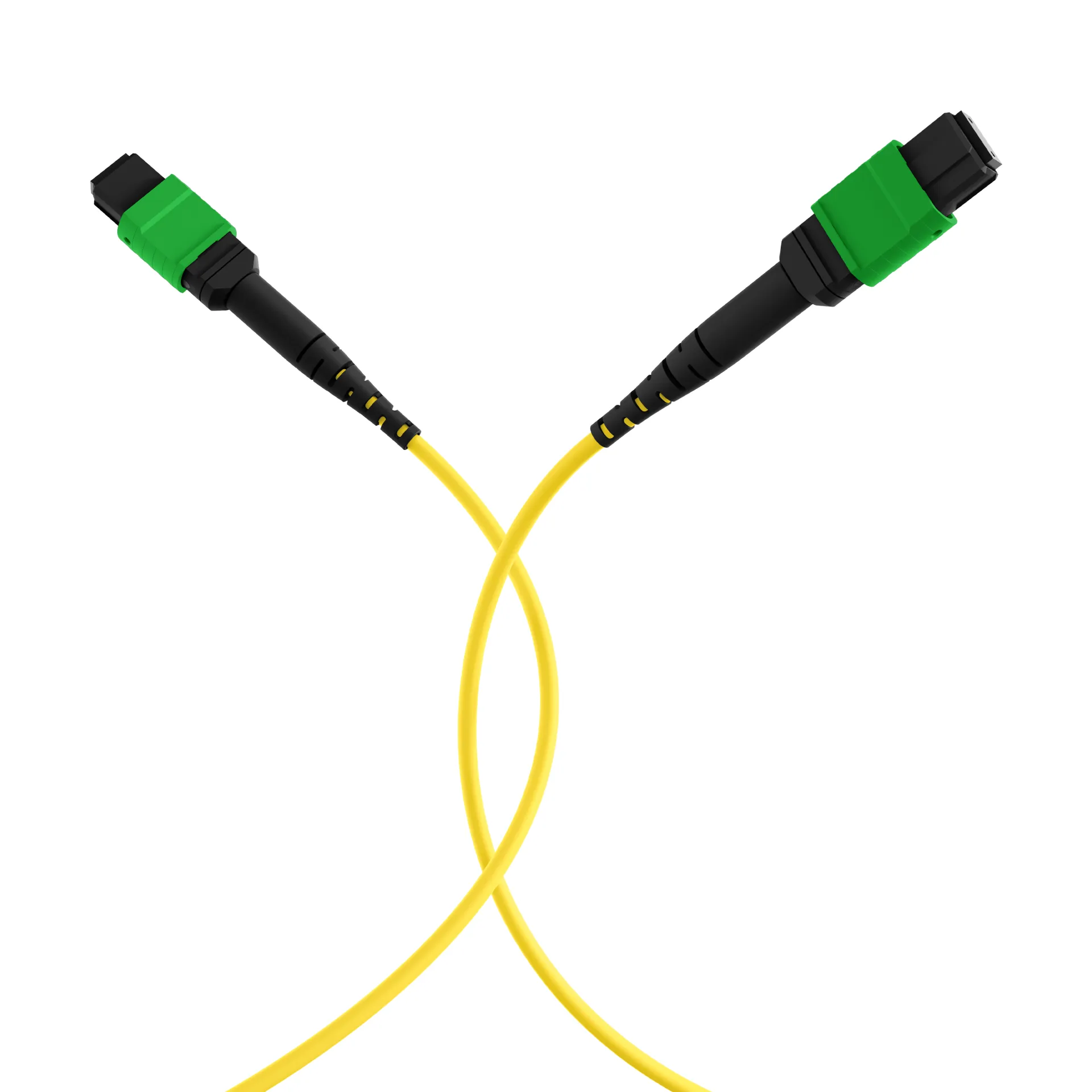 MTP®/APC(F)-MTP®/APC(F) Patchkabel OS2 12 Fasern Typ B LSZH gelb 15m – Bild 4