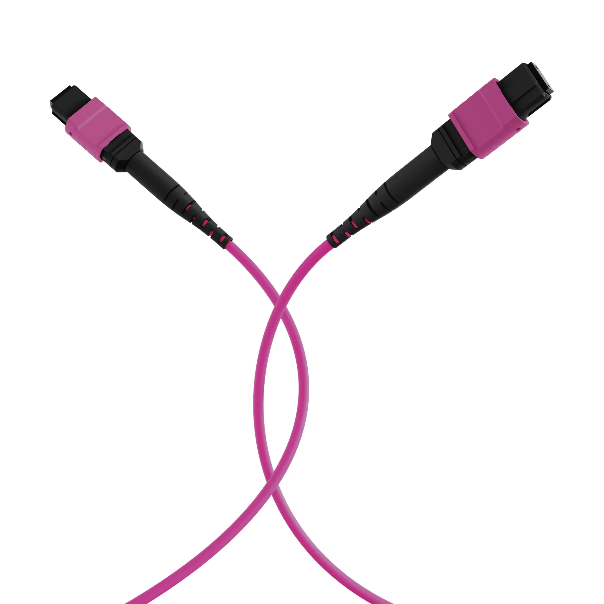 MTP®(F)-MTP®(F) Patchkabel OM4 48 Fasern Typ A LSZH erika-violett 10m – Bild 4