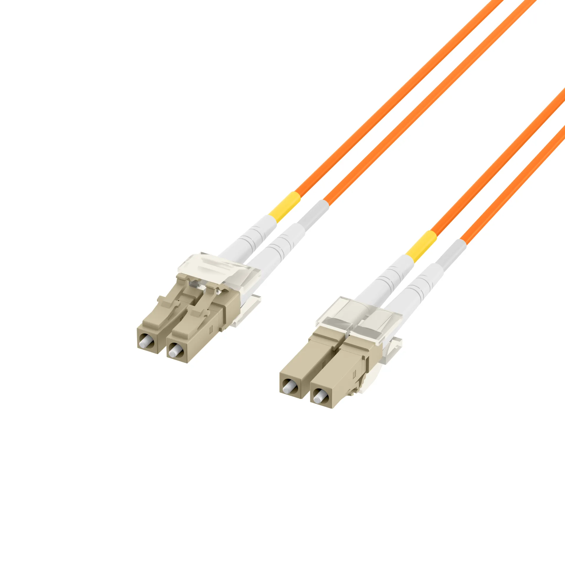 Duplex Patchkabel LC-LC OM2 1m LSZH 2mm orange – Bild 3