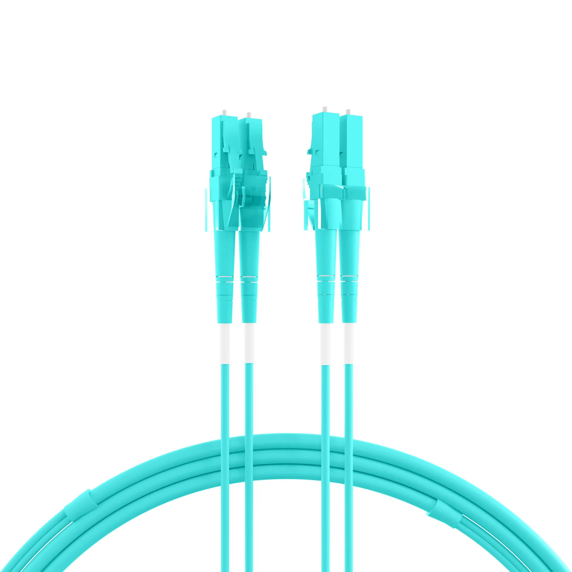 Duplex Patchkabel LC-LC OM3 0,5m LSZH 2mm aqua – Bild 5