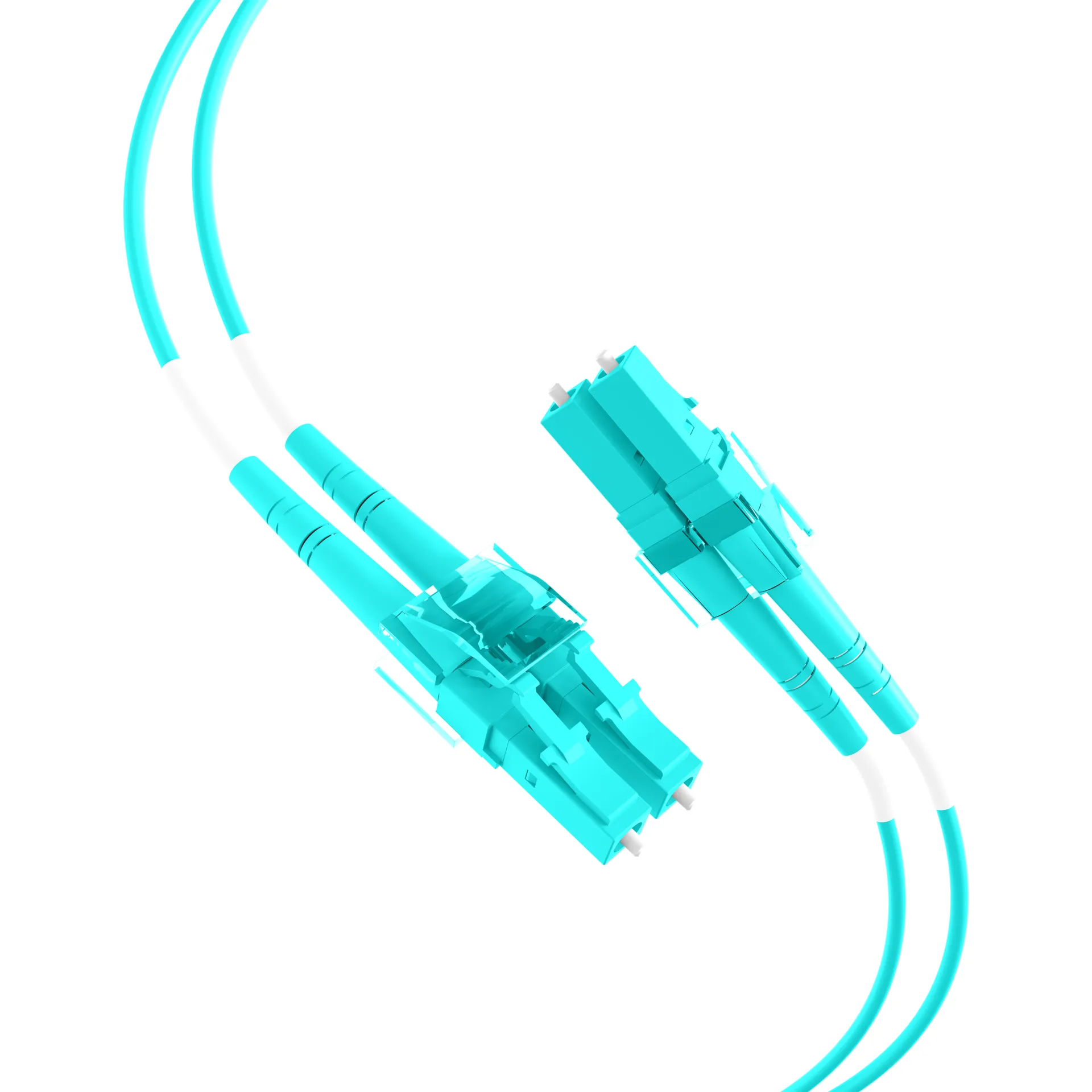 Duplex Patchkabel LC-LC OM3 0,5m LSZH 2mm aqua – Bild 6