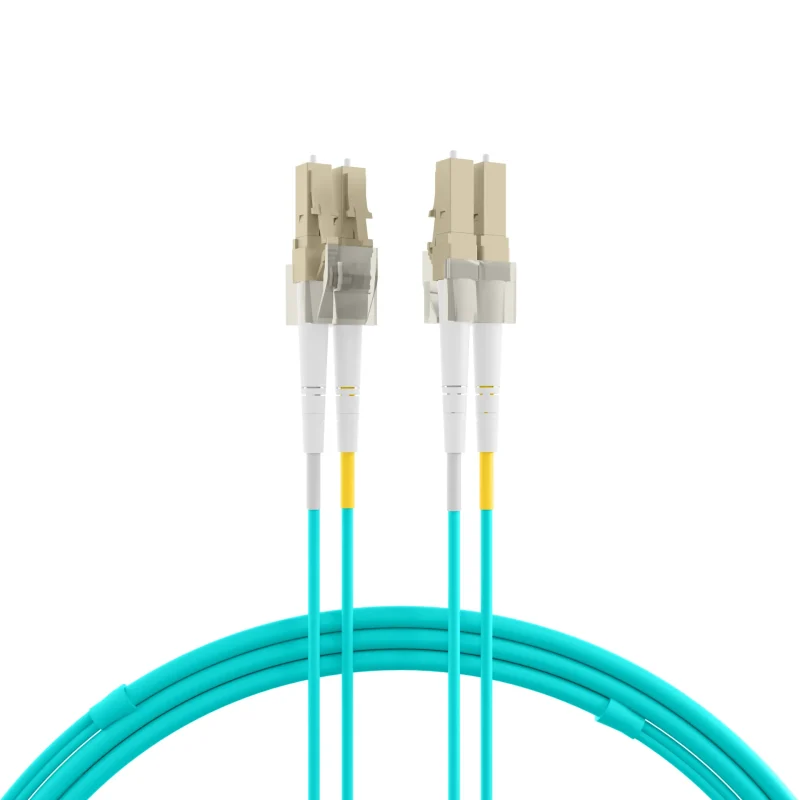 Duplex Patchkabel LC-LC OM3 15m LSZH 2mm aqua