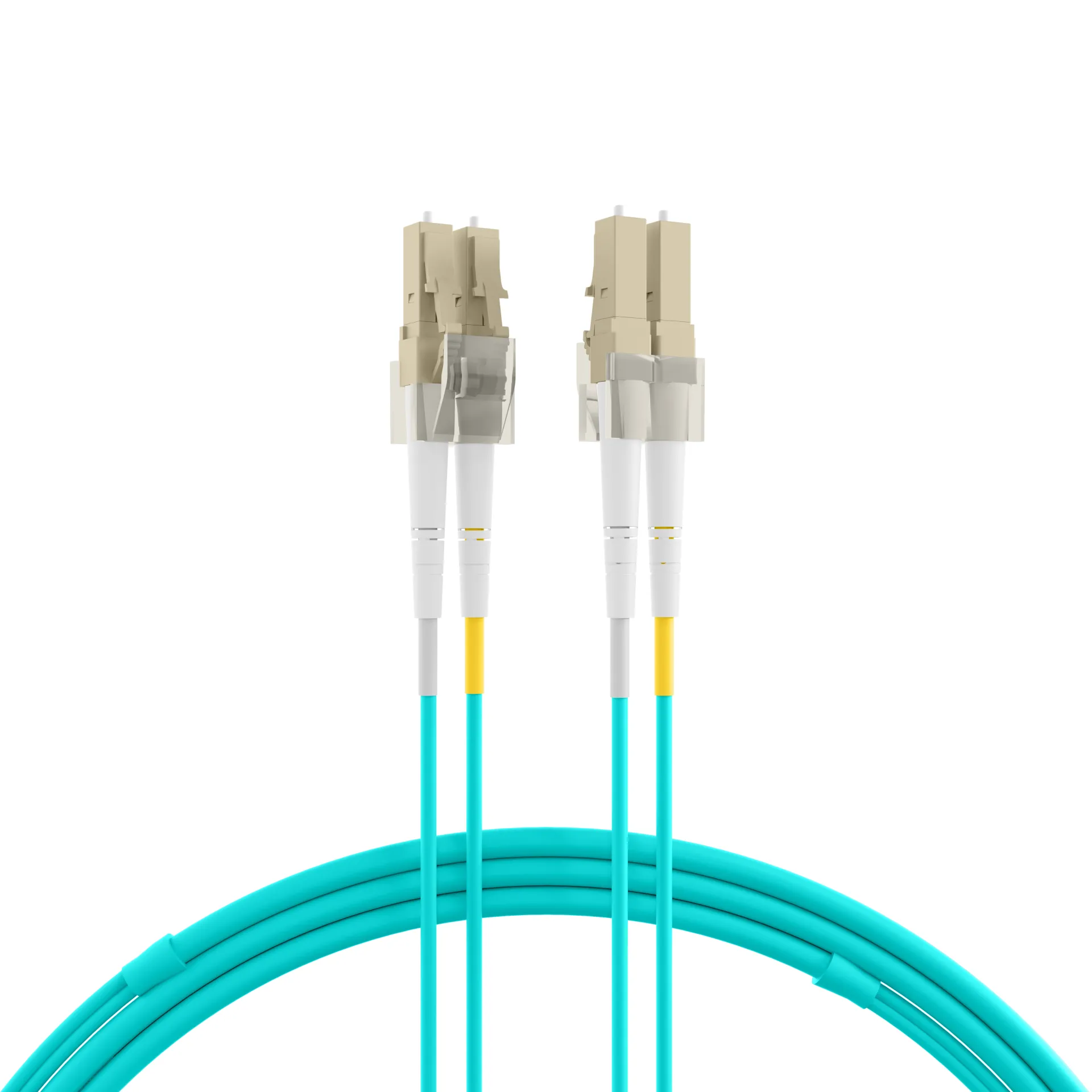 Duplex Patchkabel LC-LC OM3 3m LSZH 2mm aqua – Bild 5