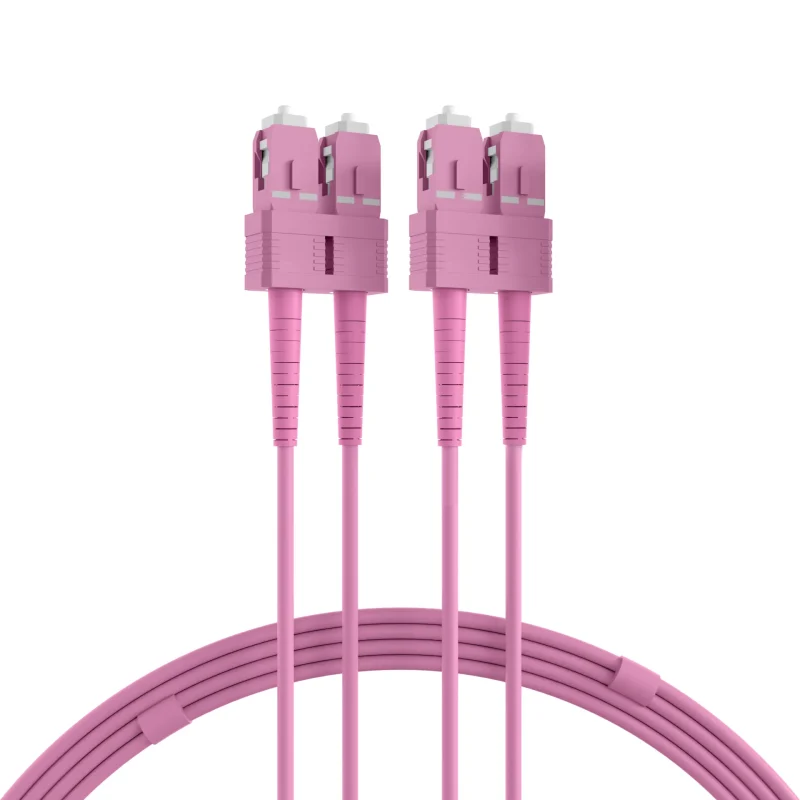 Duplex Patchkabel SC-SC OM4 1m LSZH 1,2mm erikaviolett