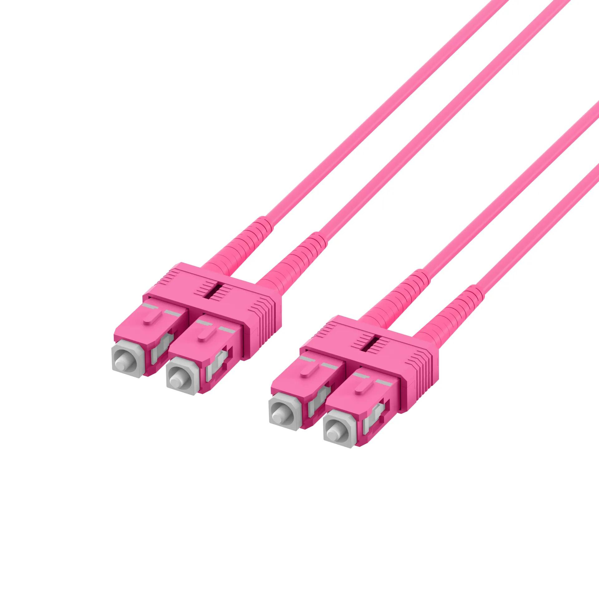 Duplex Patchkabel SC-SC OM4 1m LSZH 3mm erikaviolett – Bild 4
