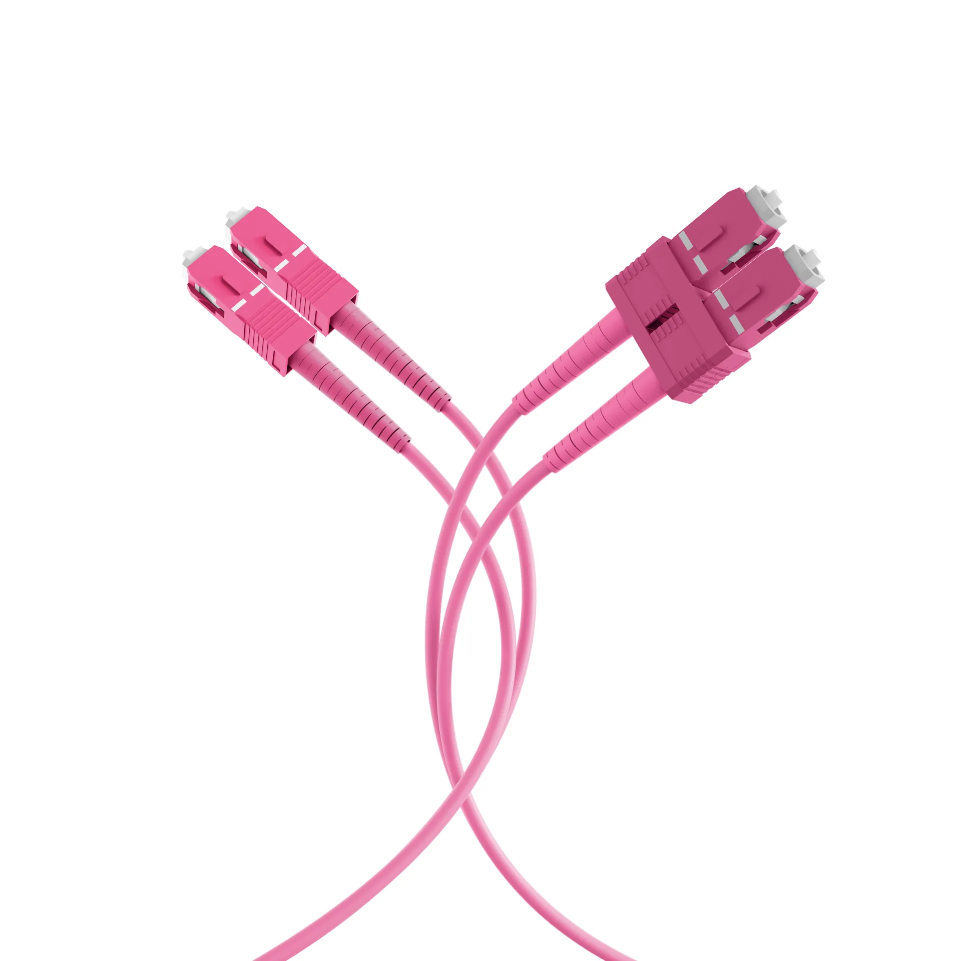 Duplex Patchkabel SC-SC OM4 1m LSZH 3mm erikaviolett – Bild 5