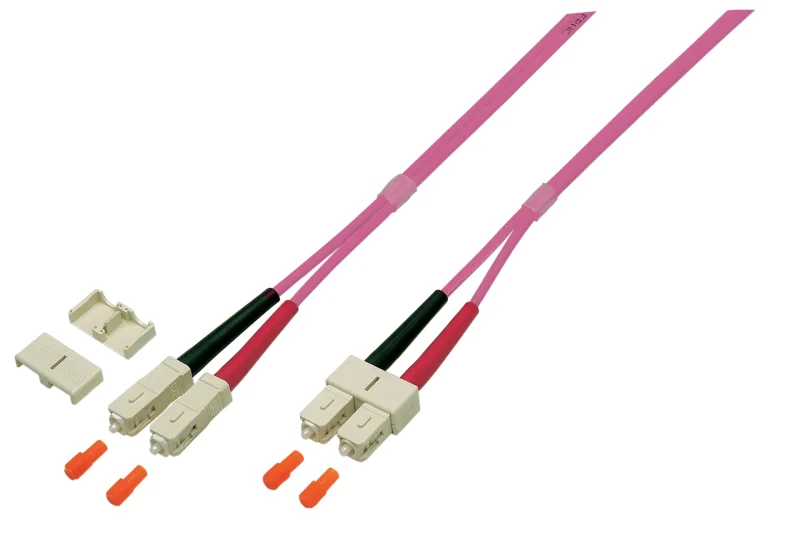 Duplex Patchkabel SC-SC OM4 10m LSZH 3mm erikaviolett