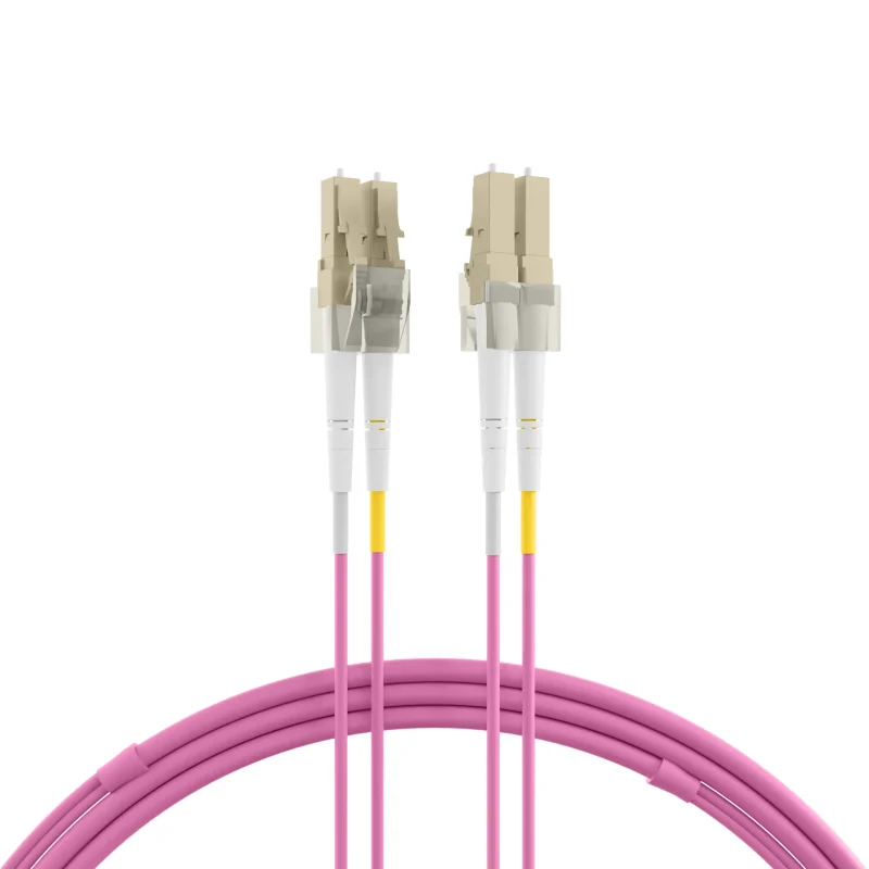 Duplex Patchkabel LC-LC OM4 10m LSZH 2mm erikaviolett