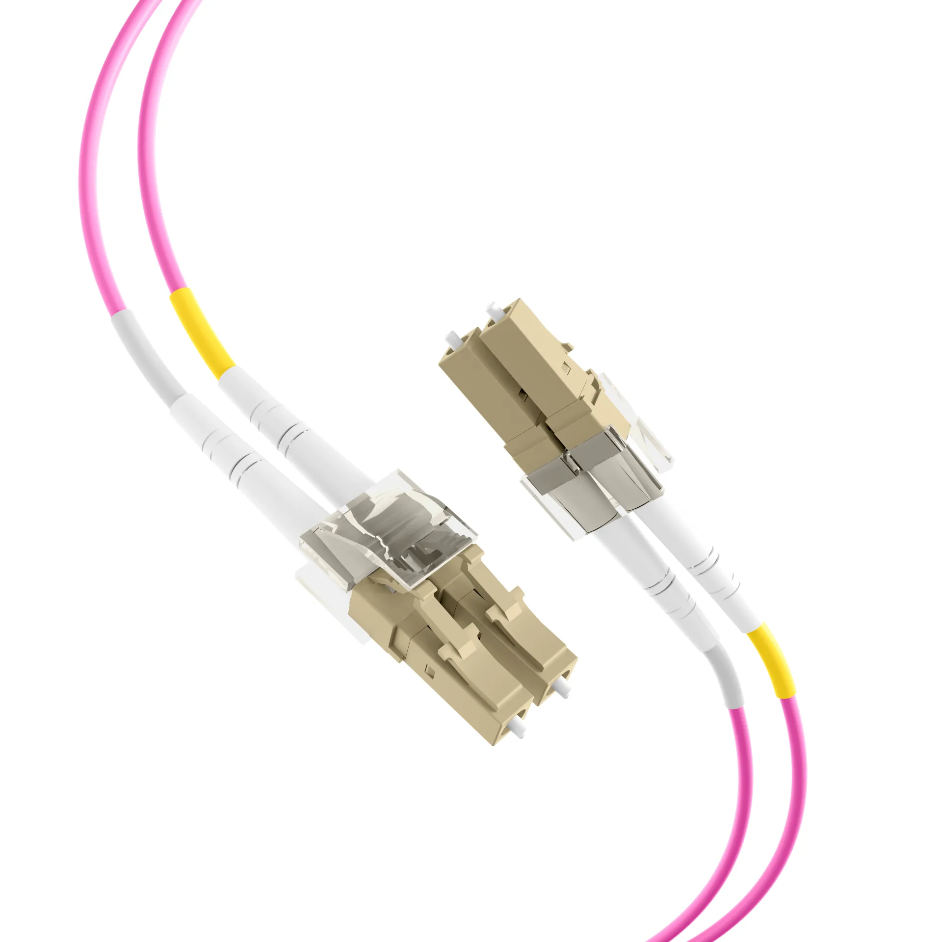 Duplex Patchkabel LC-LC OM4 2m LSZH 2mm erikaviolett – Bild 2