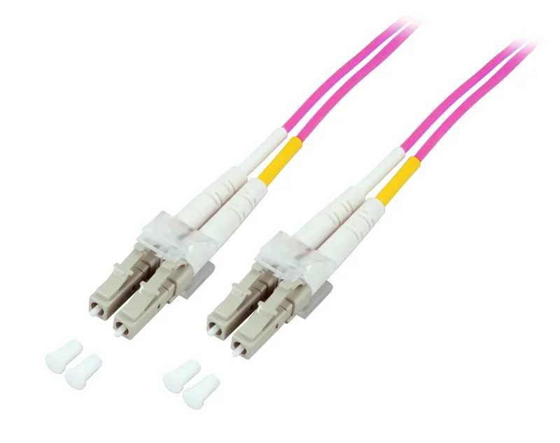 Duplex Patchkabel LC-LC OM4 40m LSZH 2mm erikaviolett