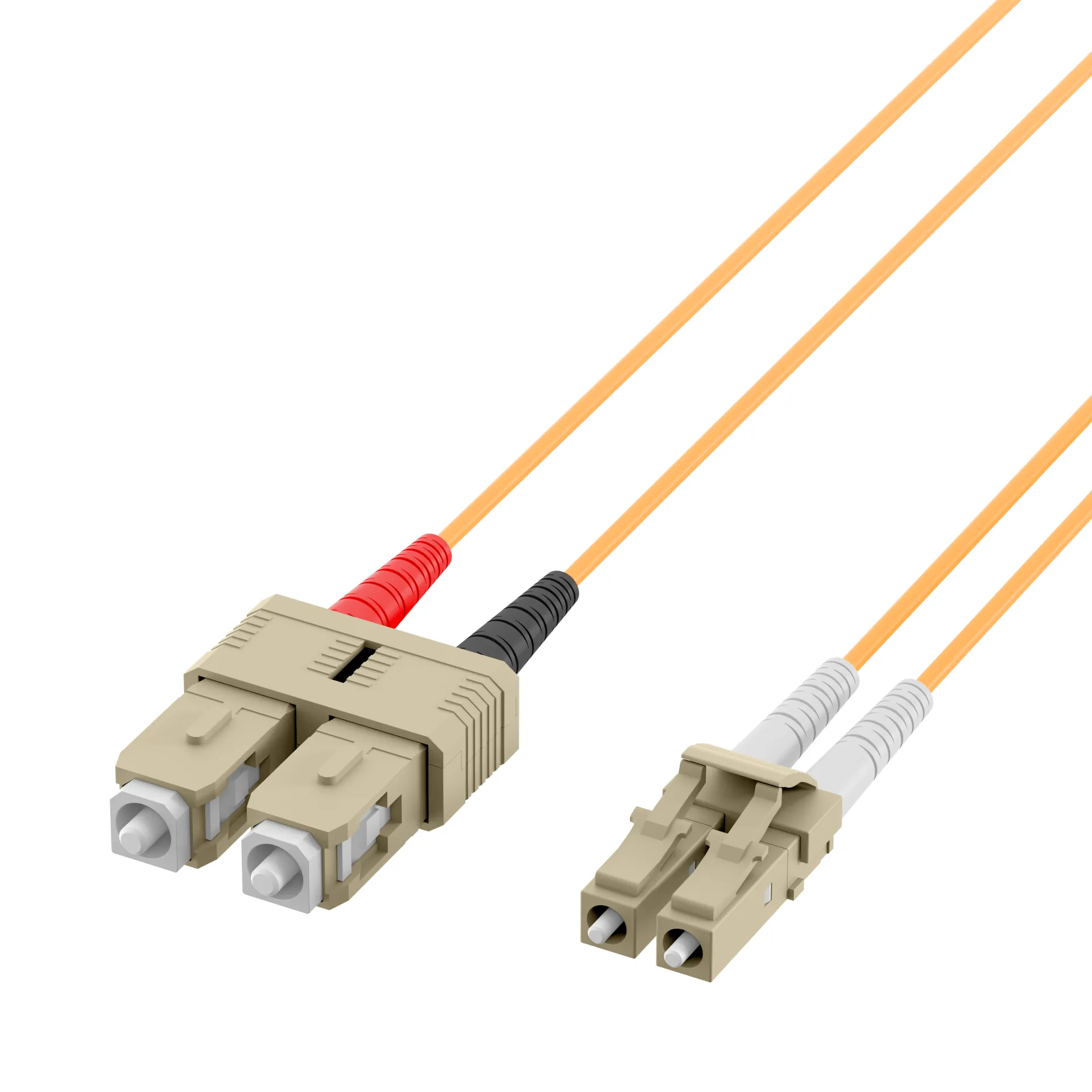 Duplex Patchkabel LC-SC OM2 1m LSZH 2mm orange – Bild 7