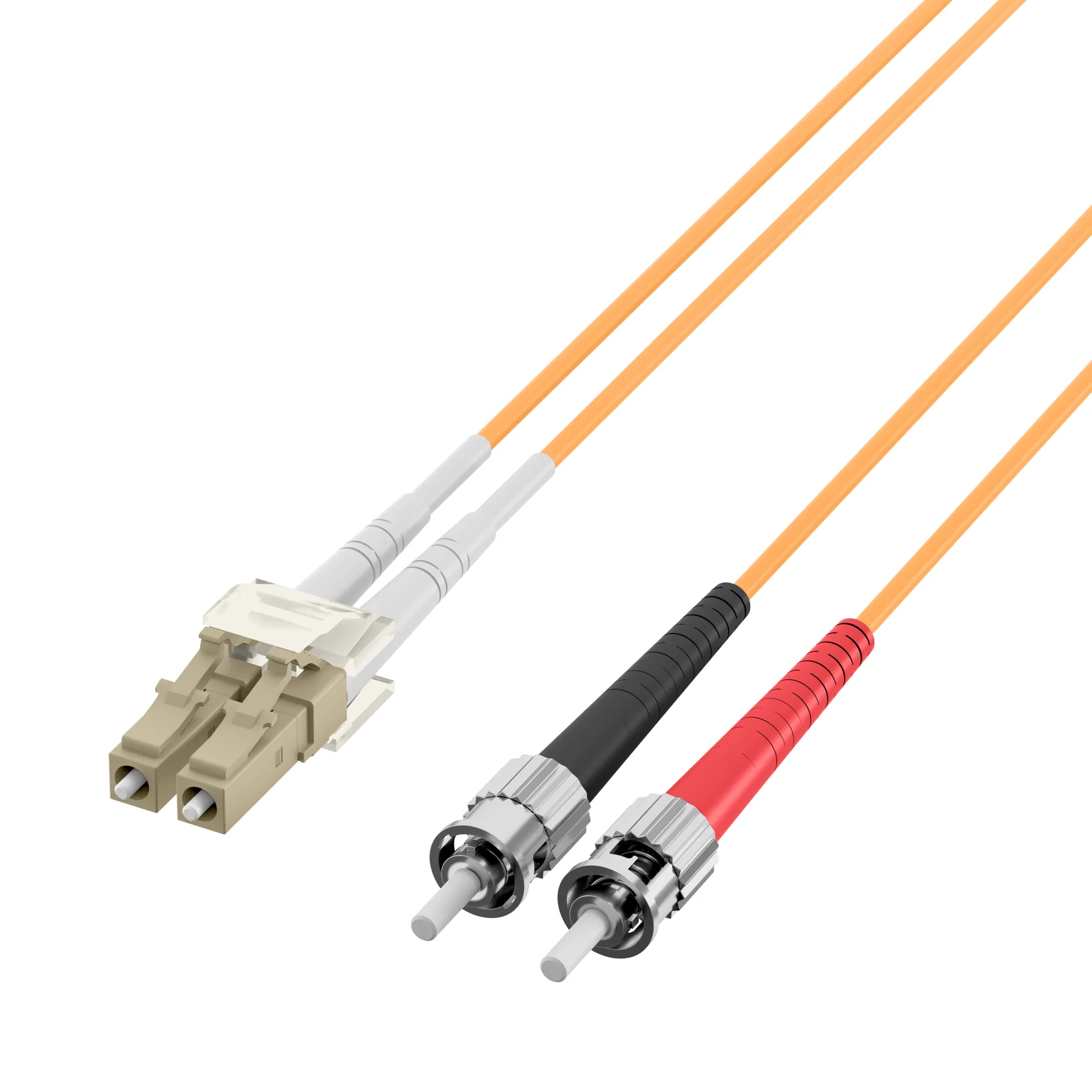 Duplex Patchkabel LC-ST OM2 30m LSZH 2mm orange – Bild 3