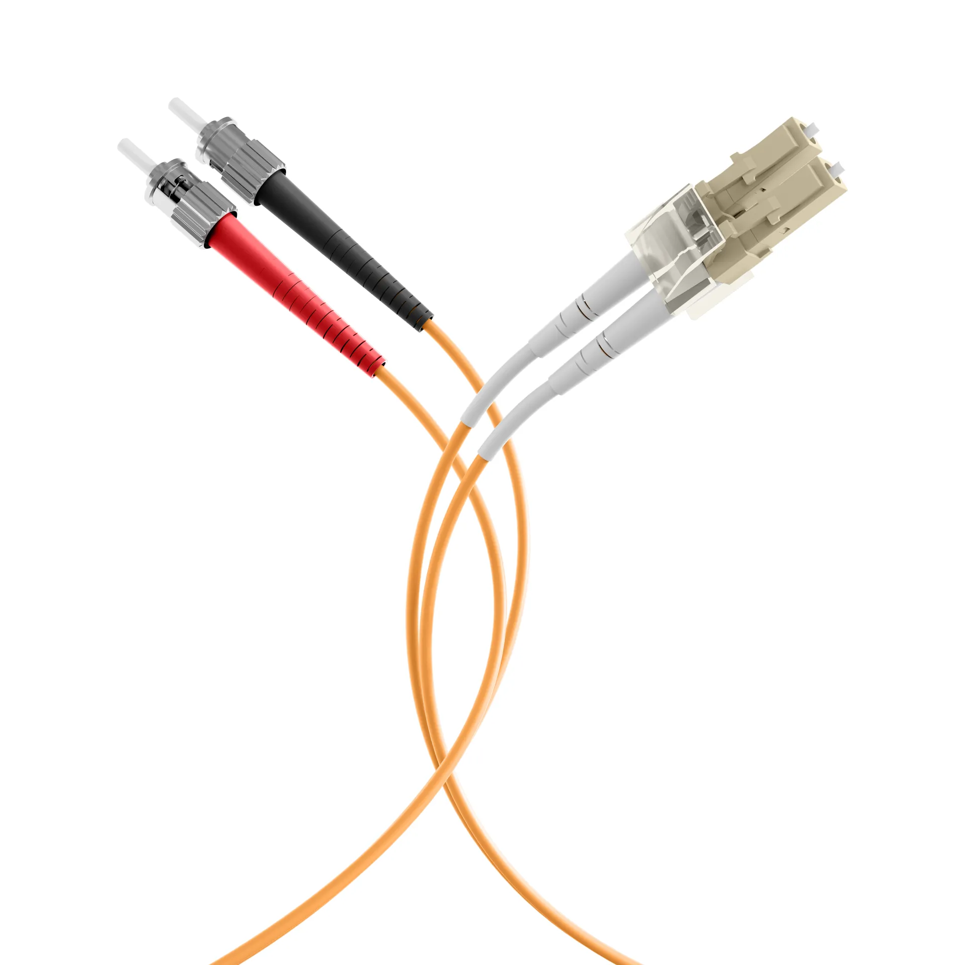Duplex Patchkabel LC-ST OM2 50m LSZH 2mm orange – Bild 4