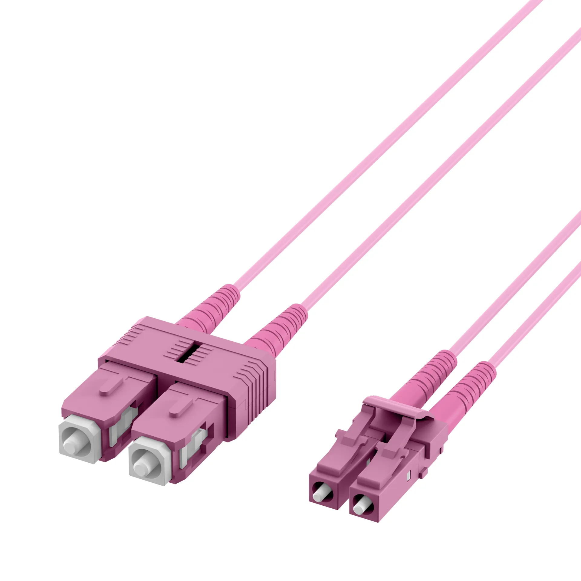 Duplex Patchkabel LC-SC OM4 0,5m LSZH 2mm erikaviolett – Bild 7