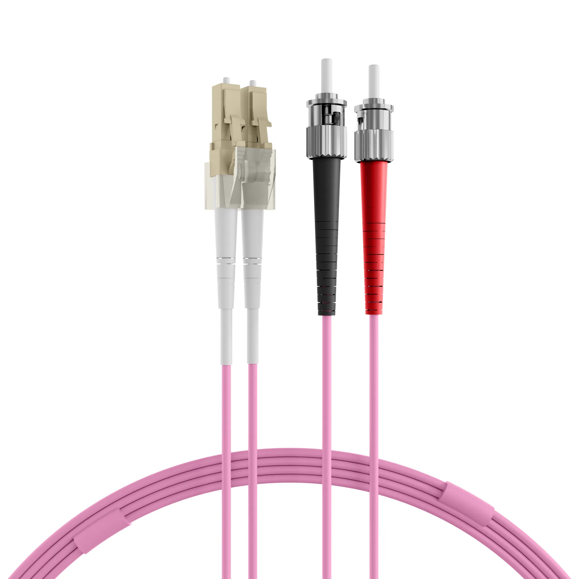 Duplex Patchkabel LC-ST OM4 2m LSZH 2mm erikaviolett – Bild 9