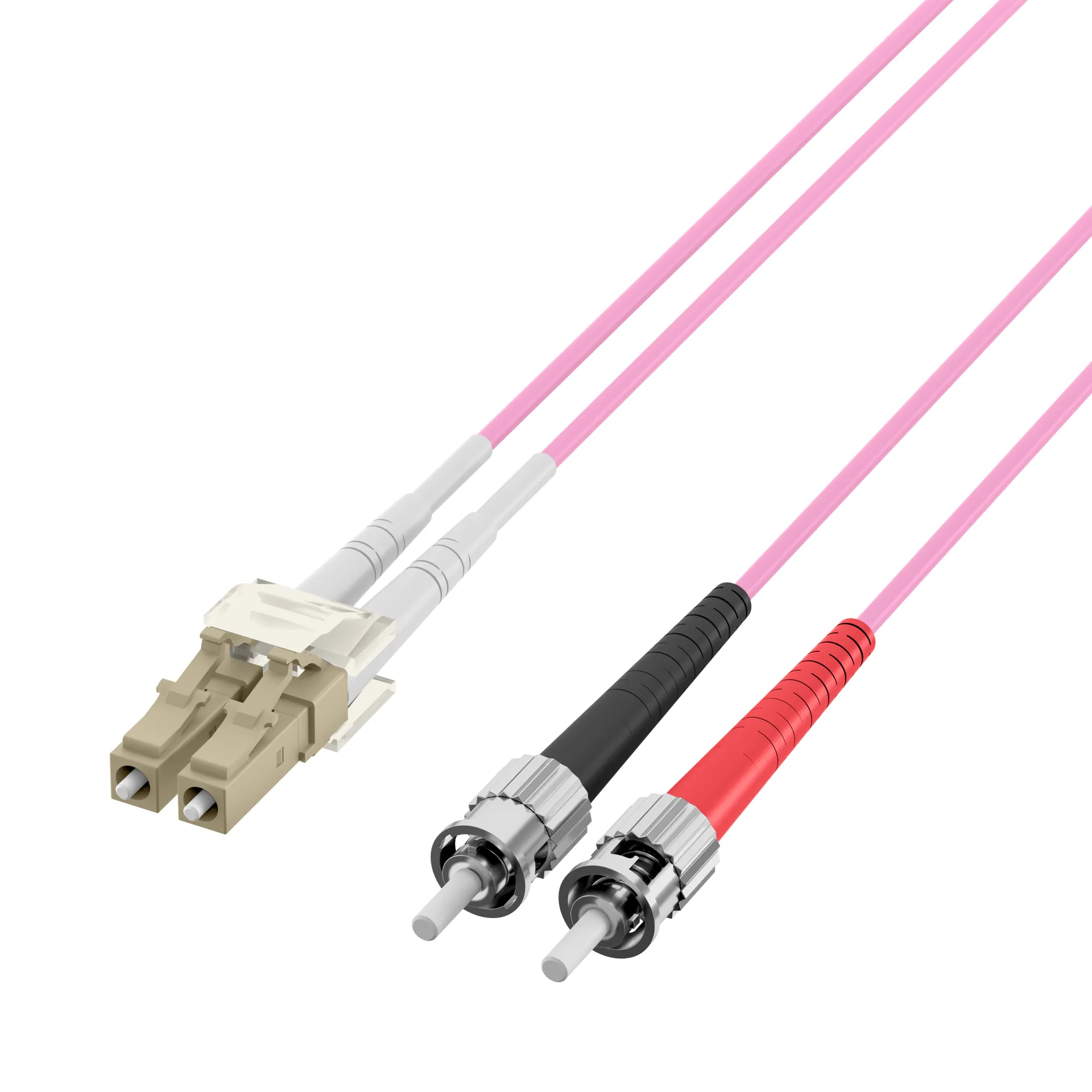 Duplex Patchkabel LC-ST OM4 2m LSZH 2mm erikaviolett – Bild 11