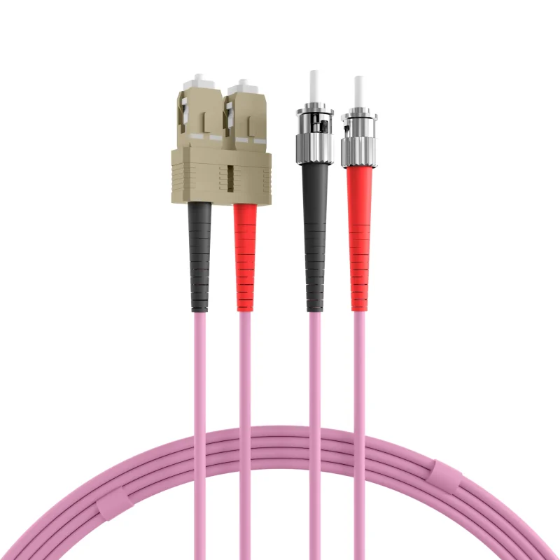 Duplex Patchkabel SC-ST OM4 30m LSZH 3mm erikaviolett