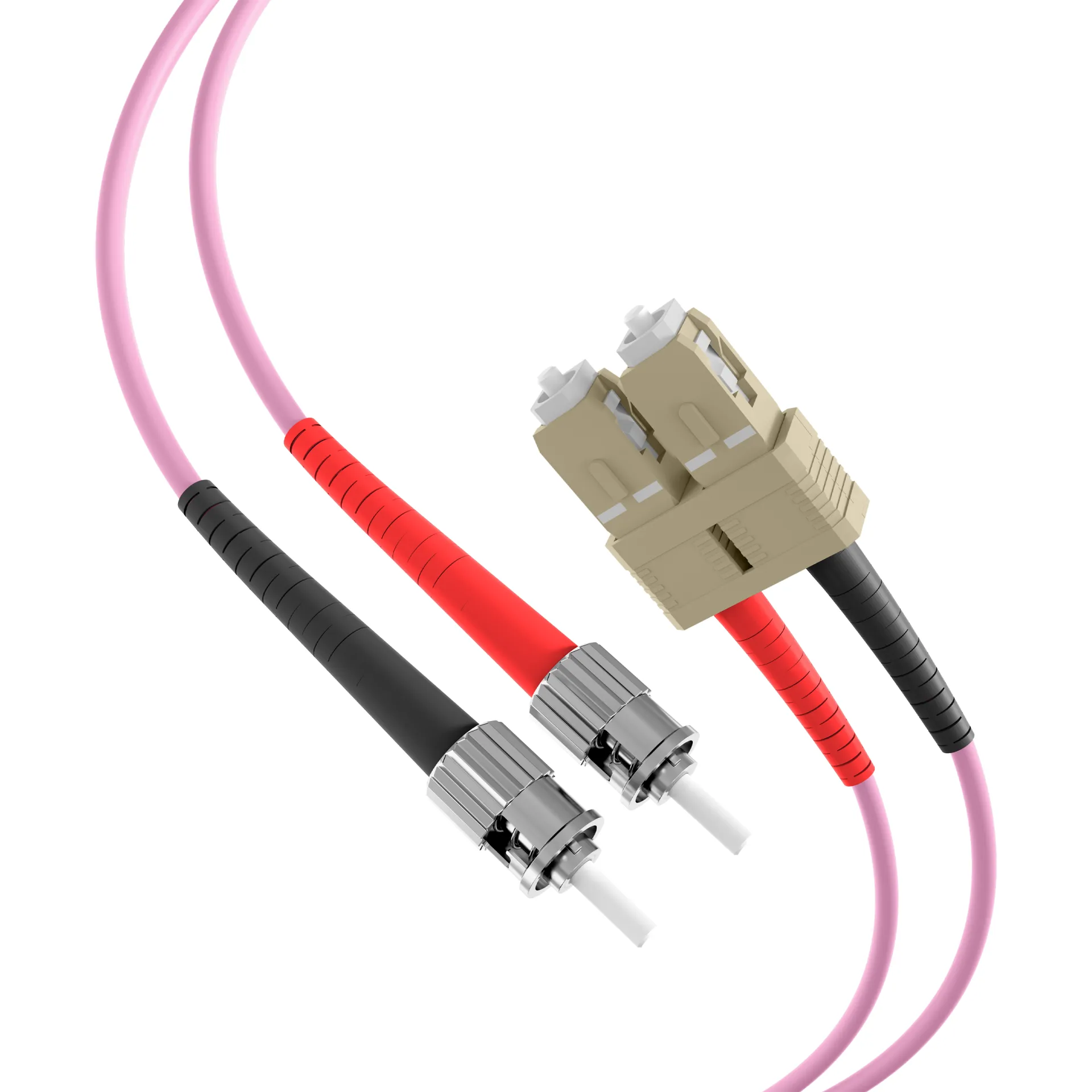 Duplex Patchkabel SC-ST OM4 50m LSZH 3mm erikaviolett – Bild 2