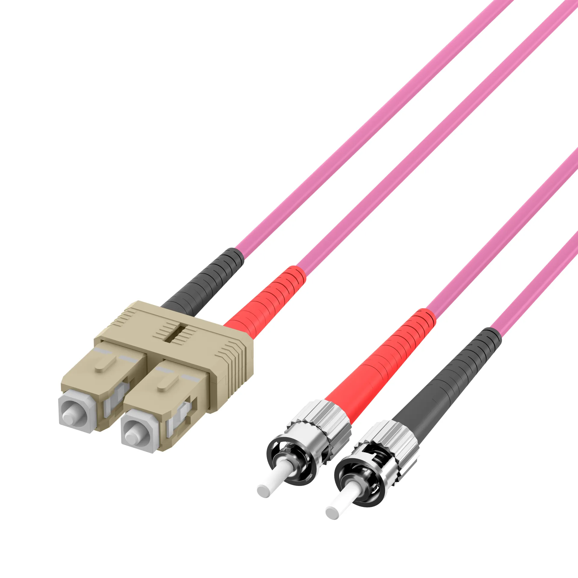 Duplex Patchkabel SC-ST OM4 50m LSZH 3mm erikaviolett – Bild 3