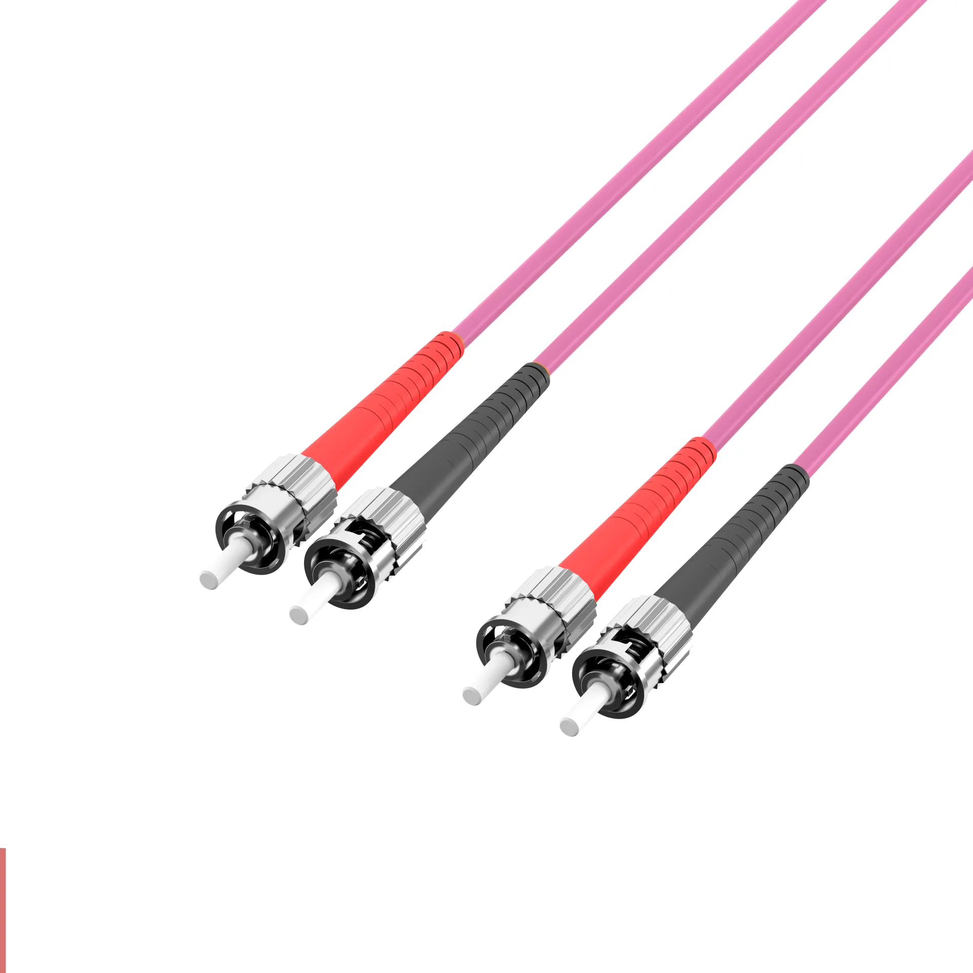 Duplex Patchkabel ST-ST OM4 0,5m LSZH 3mm erikaviolett – Bild 3