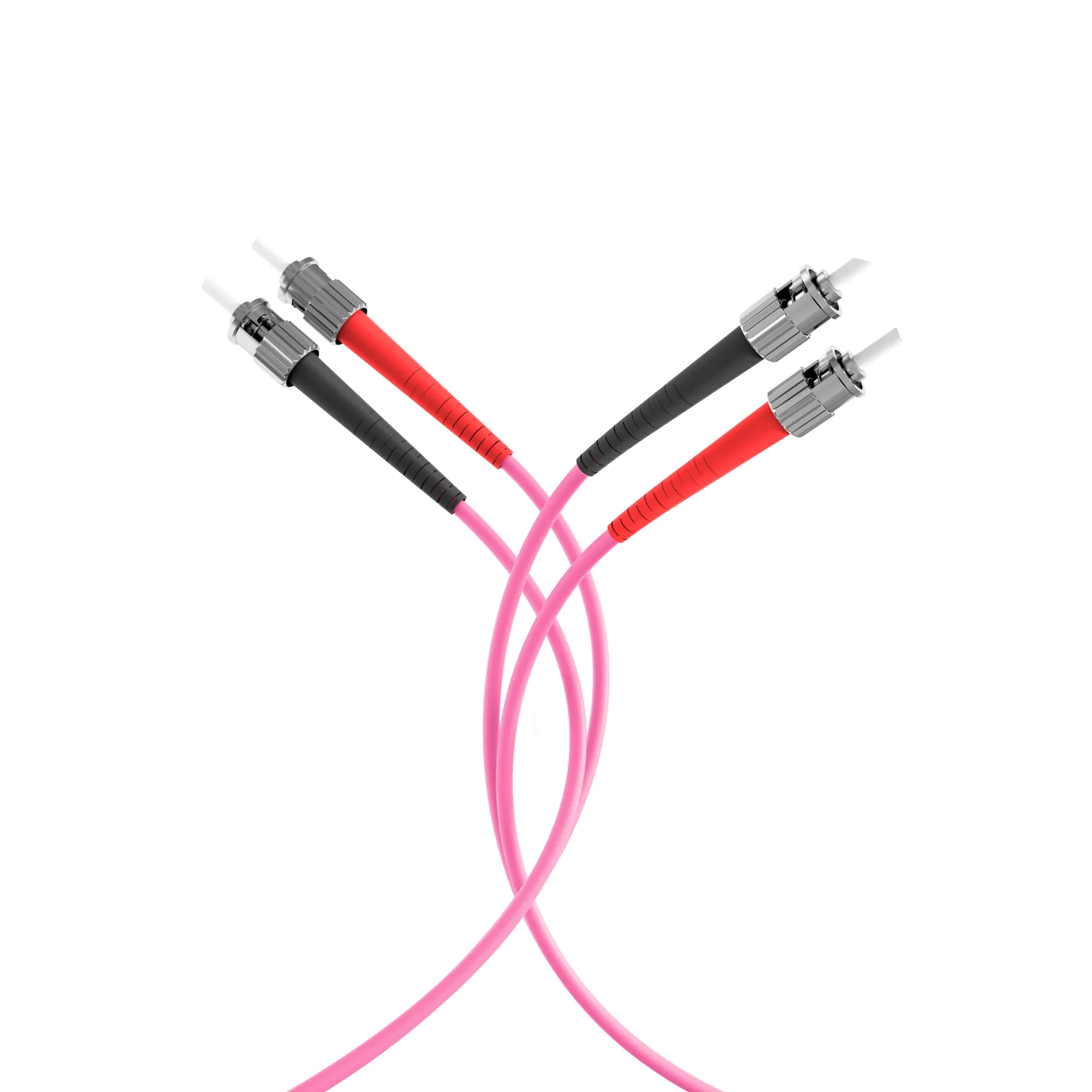 Duplex Patchkabel ST-ST OM4 0,5m LSZH 3mm erikaviolett – Bild 4