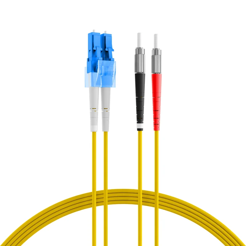 Duplex Patchkabel DIN-LC OS2 10m LSZH 2mm gelb