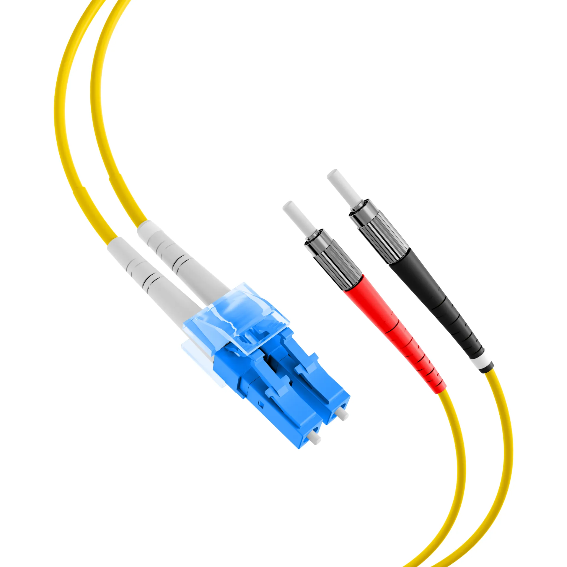 Duplex Patchkabel DIN-LC OS2 5m LSZH 2mm gelb – Bild 2