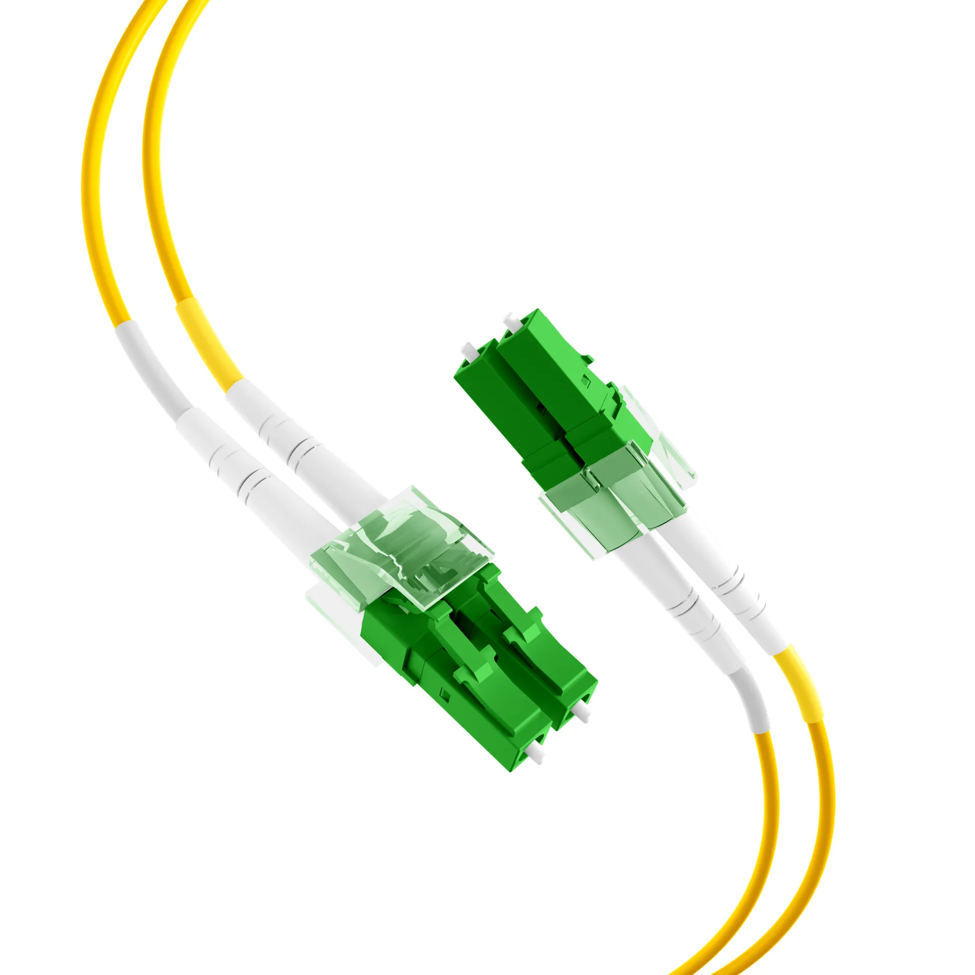 Duplex Patchkabel LC/APC-LC/APC OS2 G652D 35m LSZH 2mm gelb – Bild 2