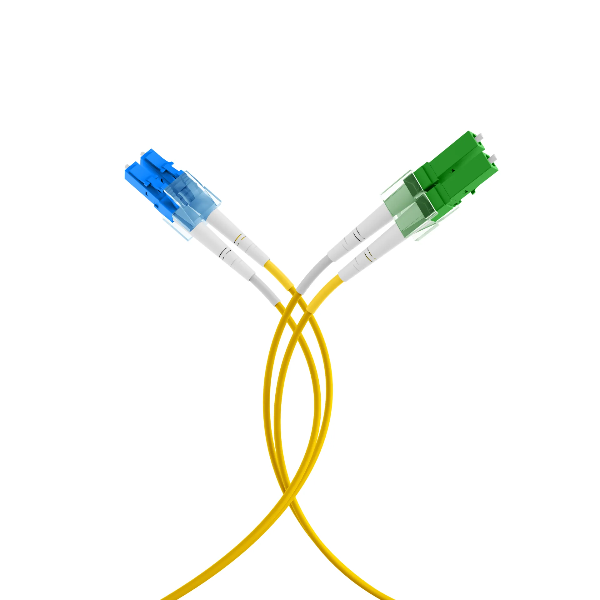 Duplex Patchkabel LC/APC-LC OS2 G652D 50m LSZH 2mm gelb – Bild 4
