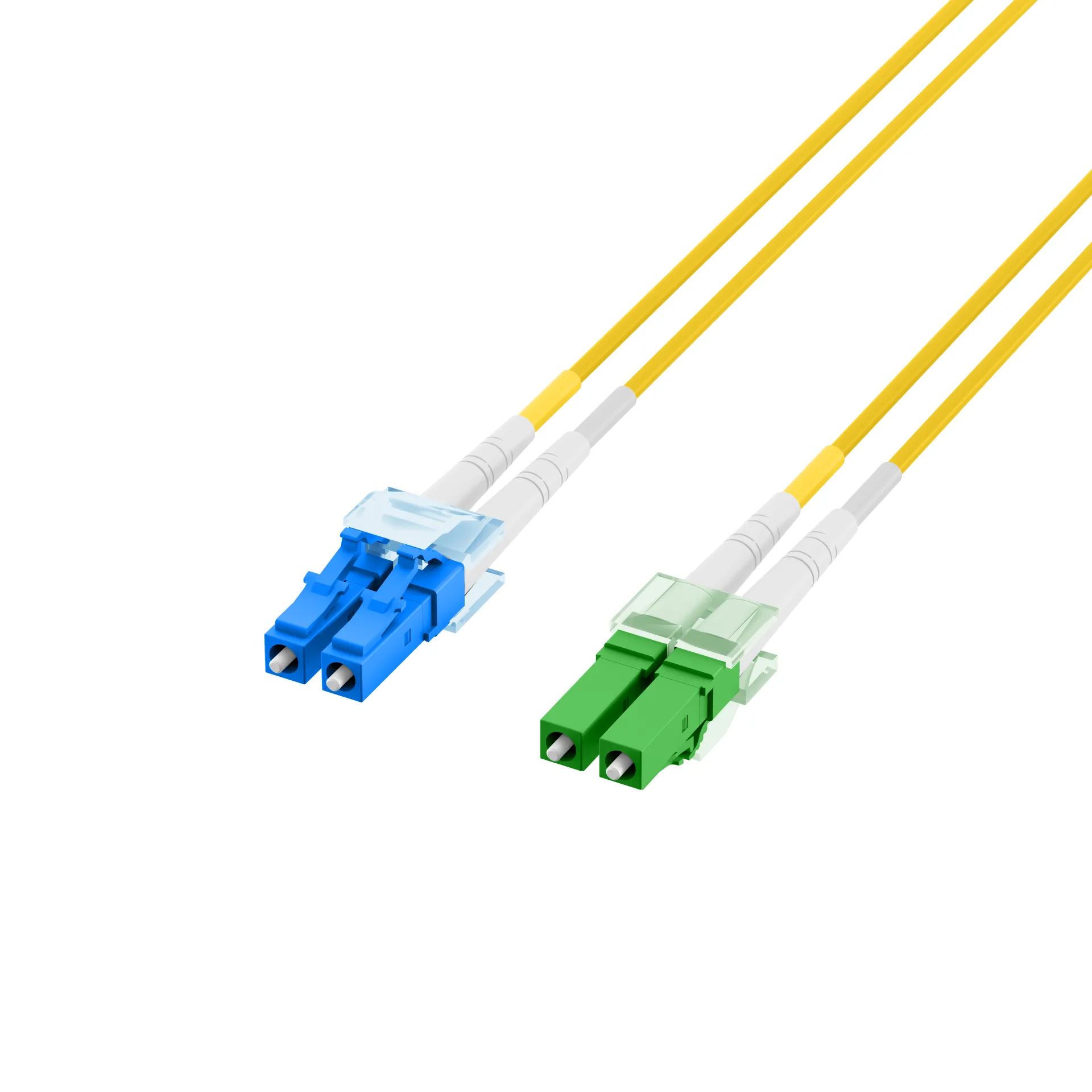 Duplex Patchkabel LC/APC-LC OS2 G652D 5m LSZH 2mm gelb – Bild 3