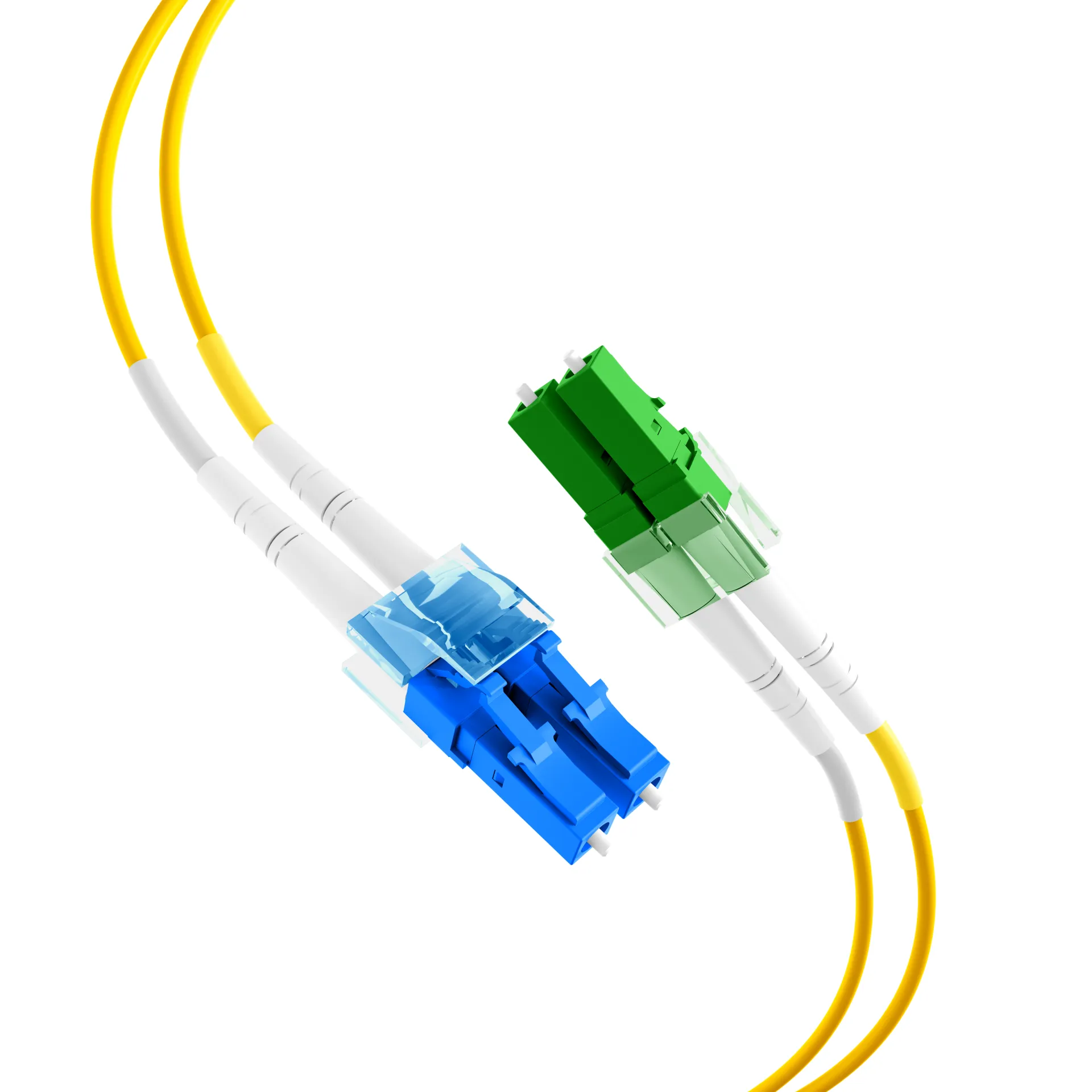 Duplex Patchkabel LC/APC-LC OS2 G652D 7,5m LSZH 2mm gelb – Bild 2
