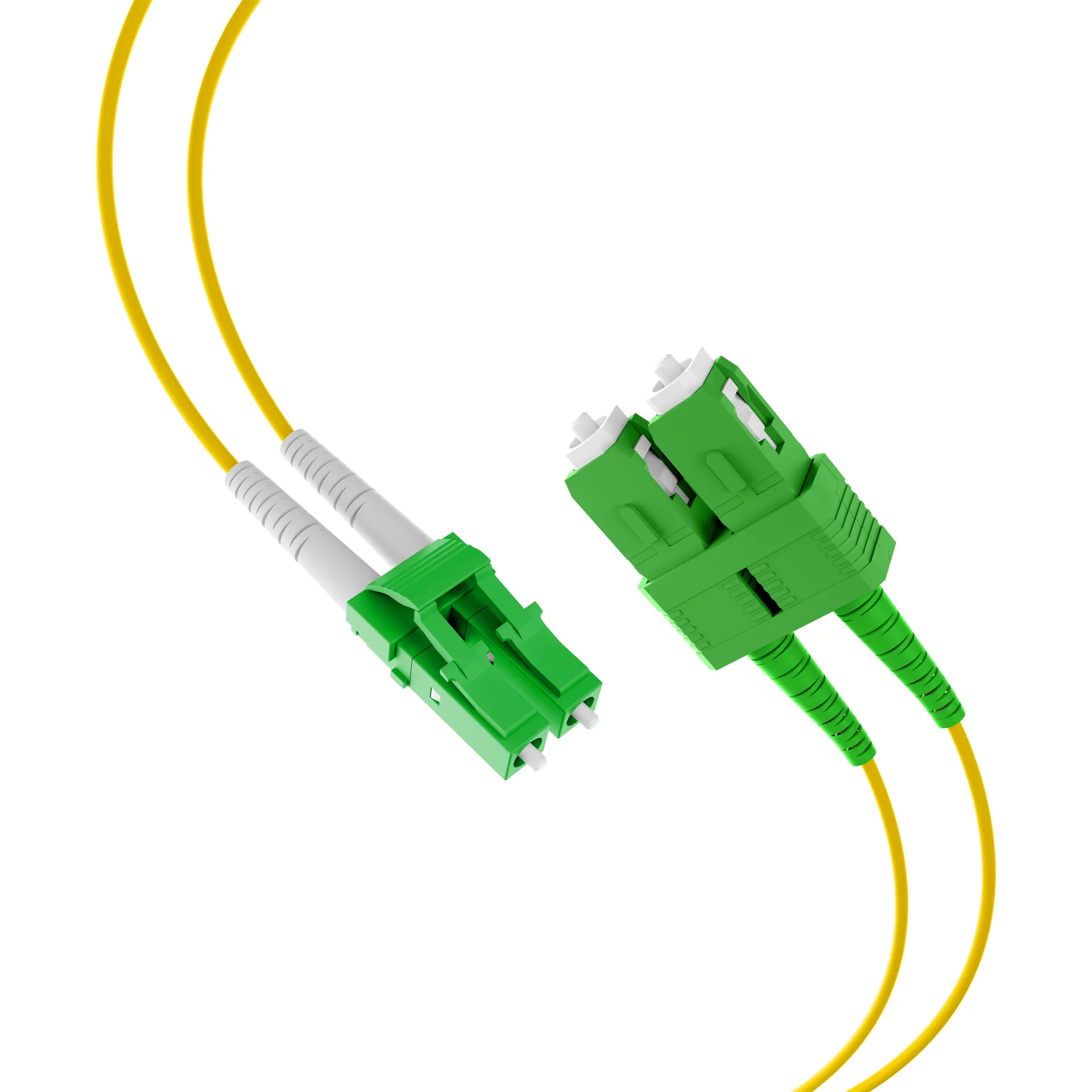 Duplex Patchkabel LC/APC-SC/APC OS2 G652D 5m LSZH 2mm gelb – Bild 2