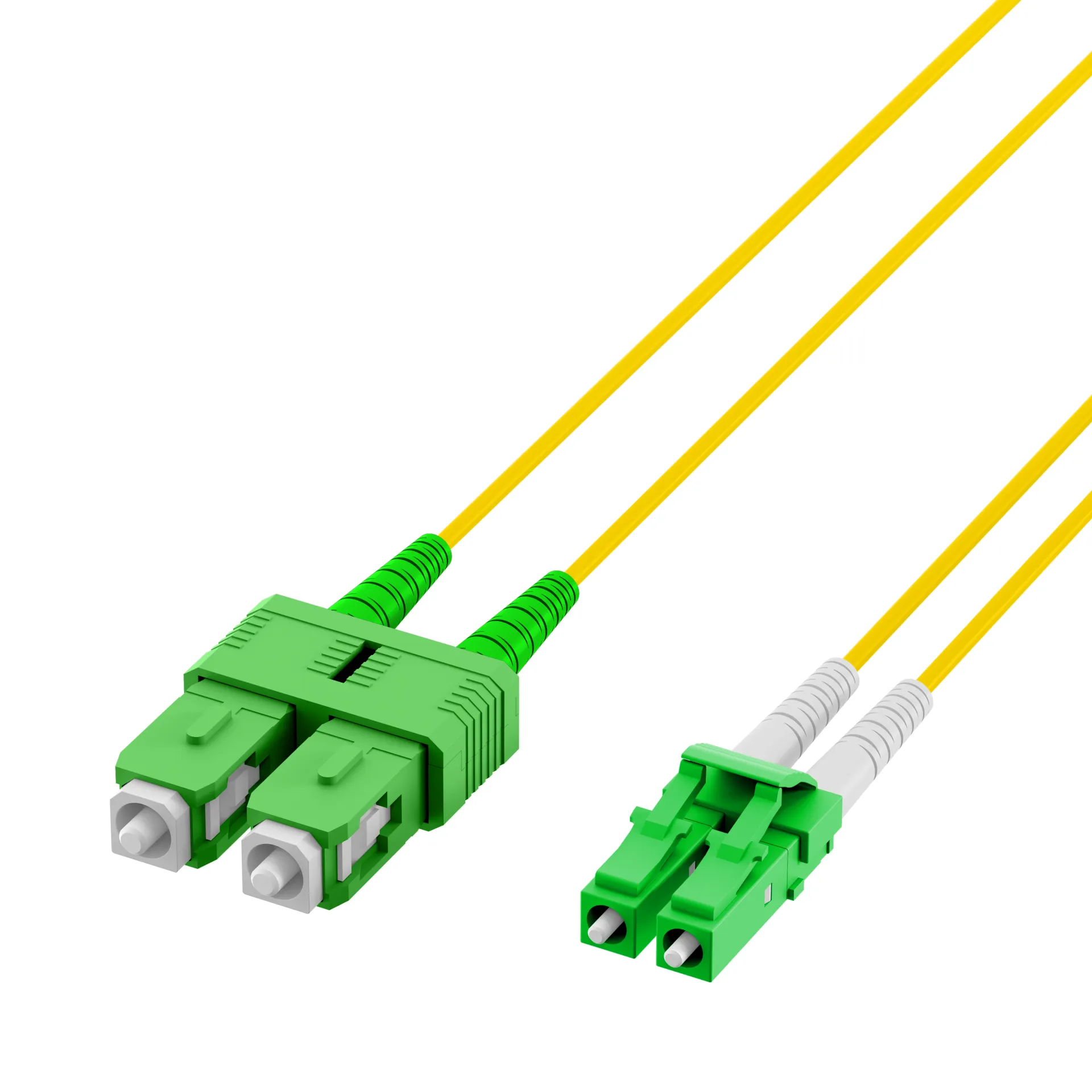 Duplex Patchkabel LC/APC-SC/APC OS2 G652D 5m LSZH 2mm gelb – Bild 3