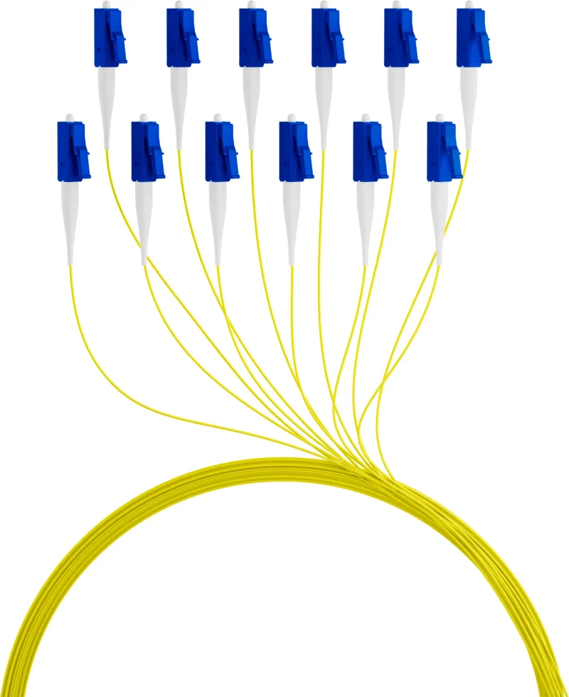 Faserpigtail LC OS2 G652D Gelb 2m – 1 Stück