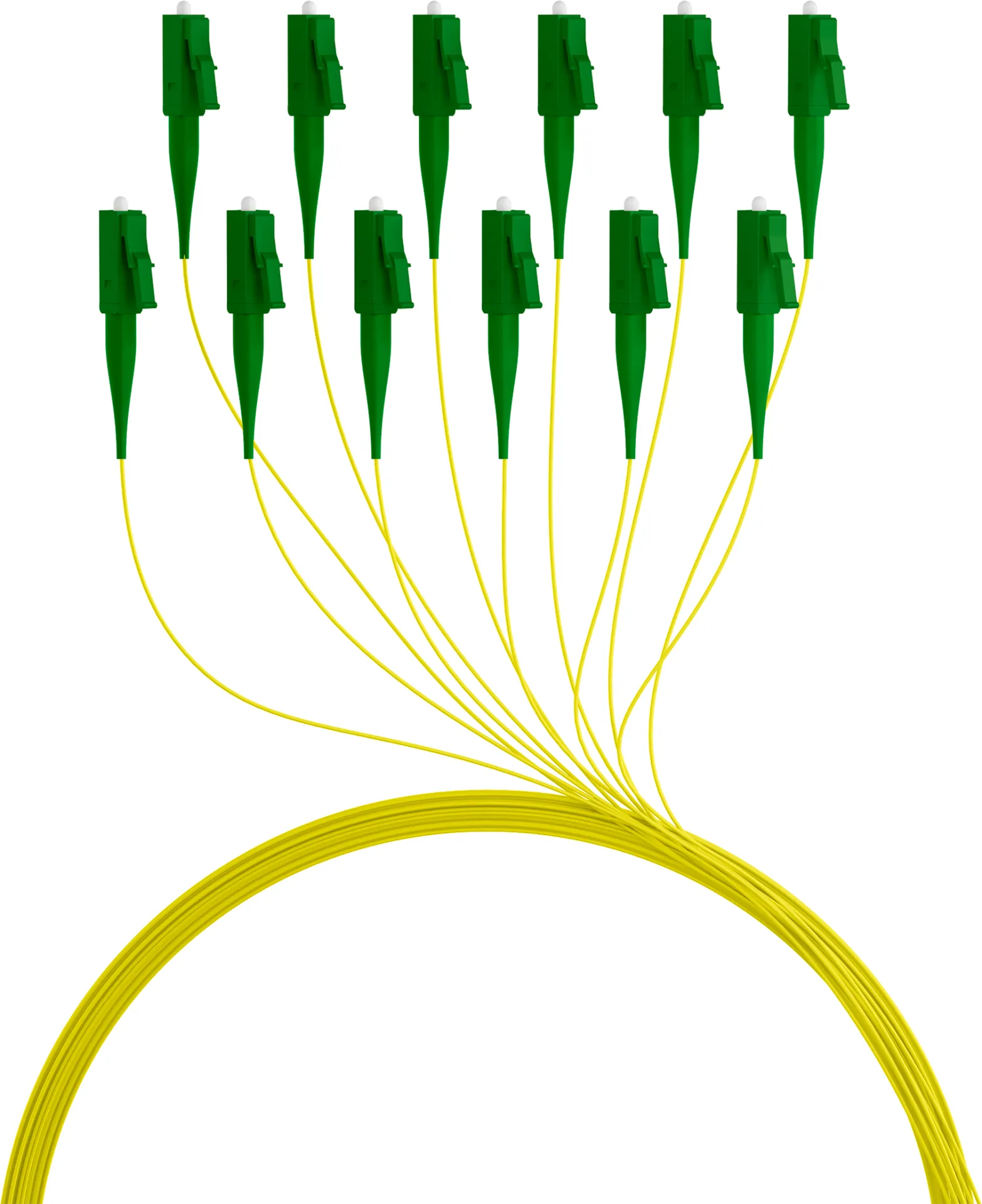 Faserpigtail LC/APC OS2 G652D Gelb 2m - 1 Stück