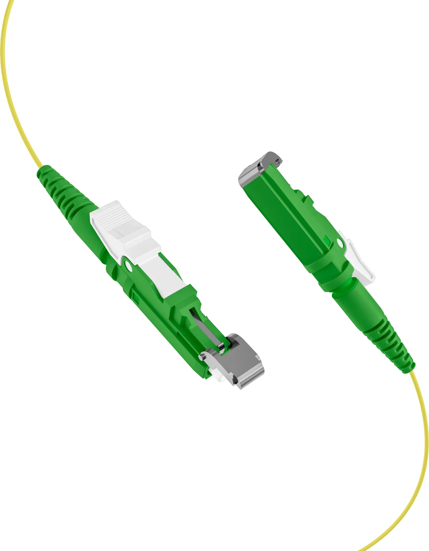 Faserpigtail E2000®/APC OS2 G652D Gelb 2m - 1 Stück – Bild 2