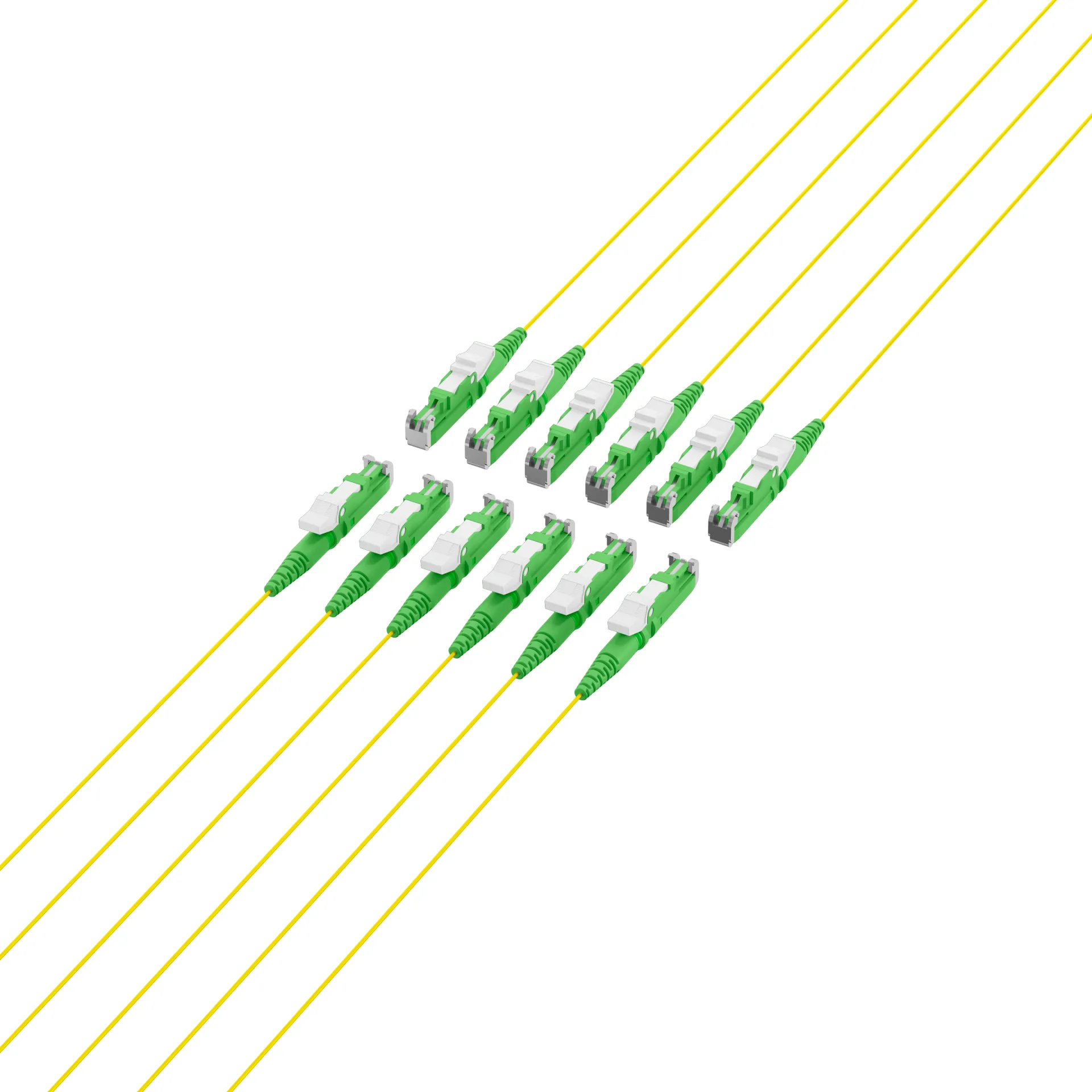 Faserpigtail E2000®/APC OS2 G652D Gelb 2m - 1 Stück – Bild 3