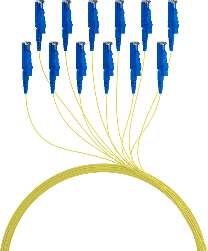 Faserpigtail E2000® OS2 G652D Gelb 2m – 1 Stück