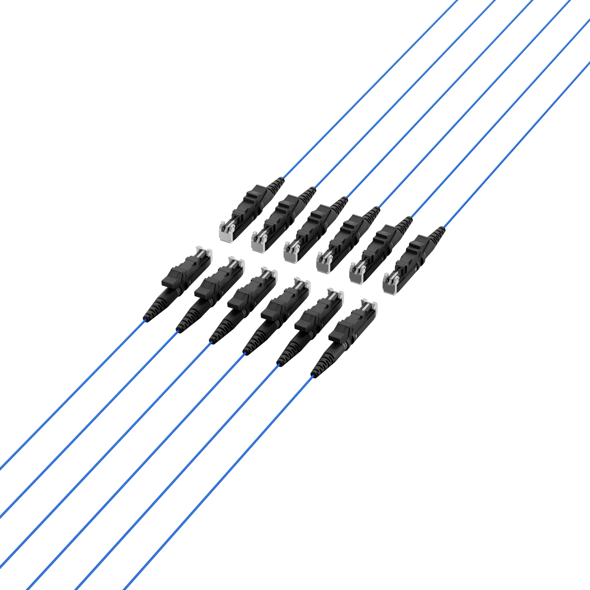 Faserpigtail E2000® OM1 Blau 2m - 1 Stück – Bild 3