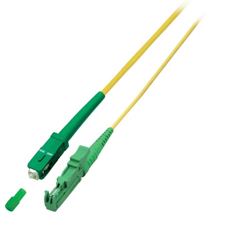 Simplex LWL Patchkabel E2000®/APC-SC/APC OS2 3,0mm Gelb 9/125µm 3m