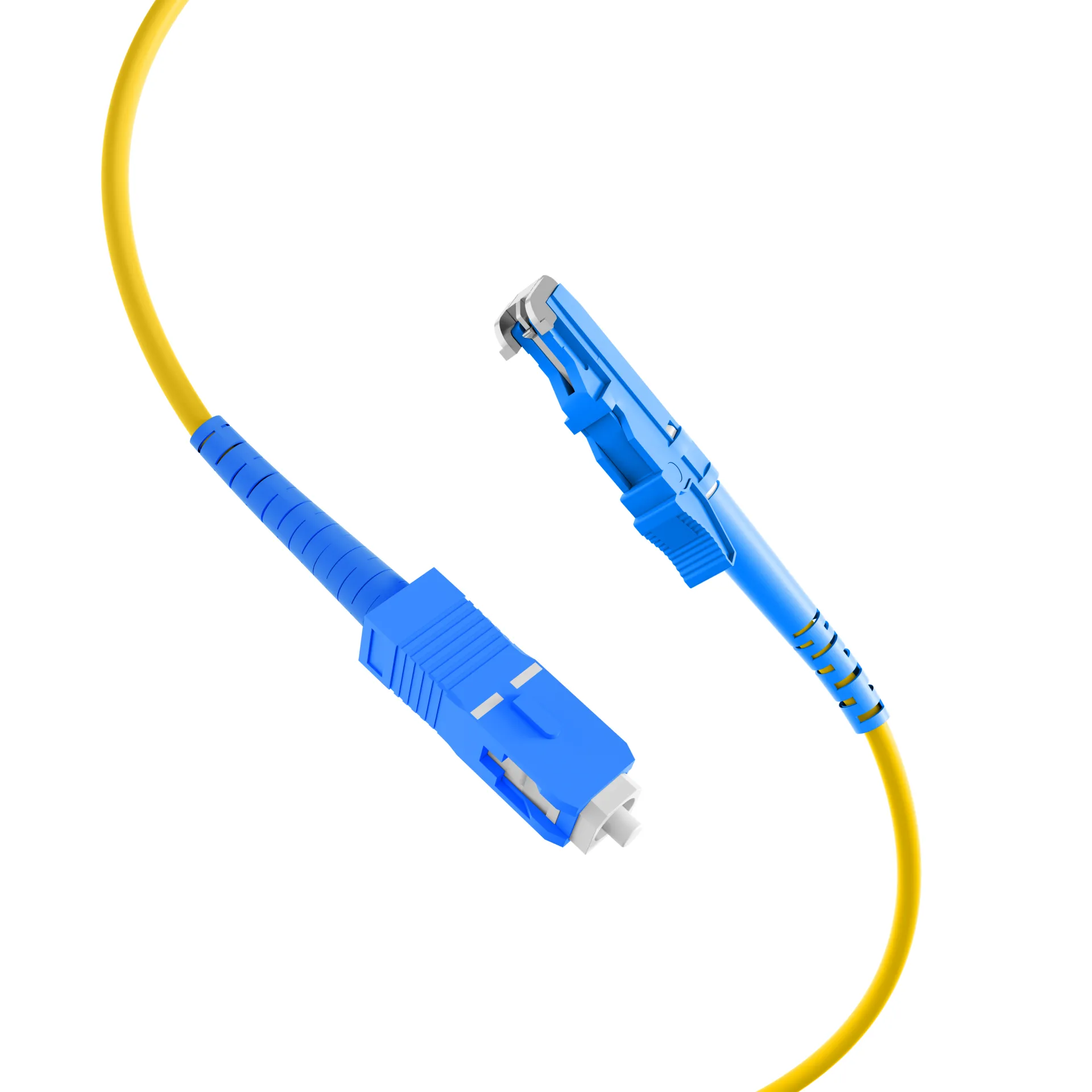 Simplex LWL Patchkabel E2000®-SC OS2 0,5m 3,0mm Gelb 9/125µm – Bild 2