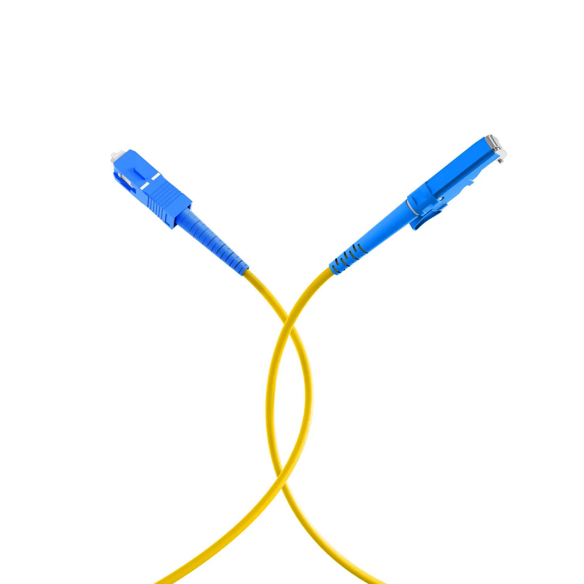 Simplex LWL Patchkabel E2000®-SC OS2 0,5m 3,0mm Gelb 9/125µm – Bild 4